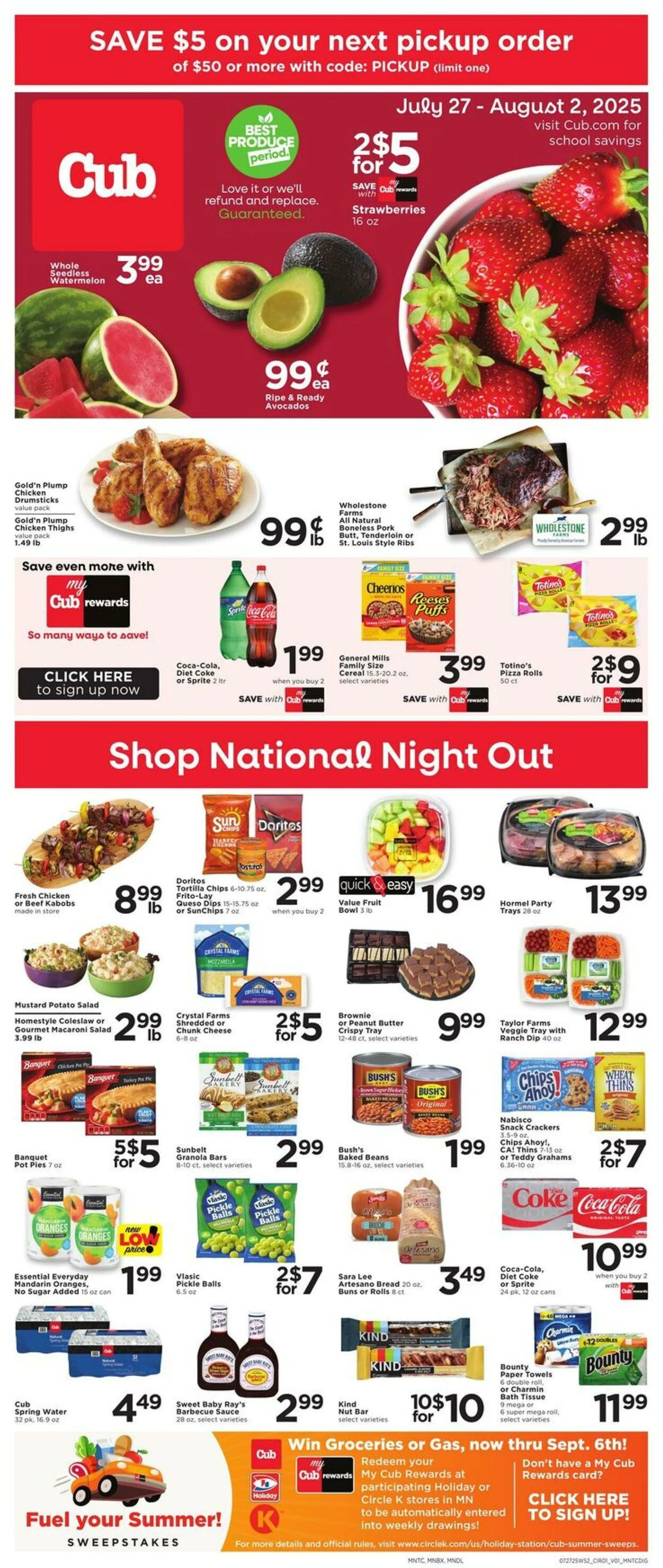 Weekly ad Cub Foods Current weekly ad from July 27 to August 2 2025 - Page 1