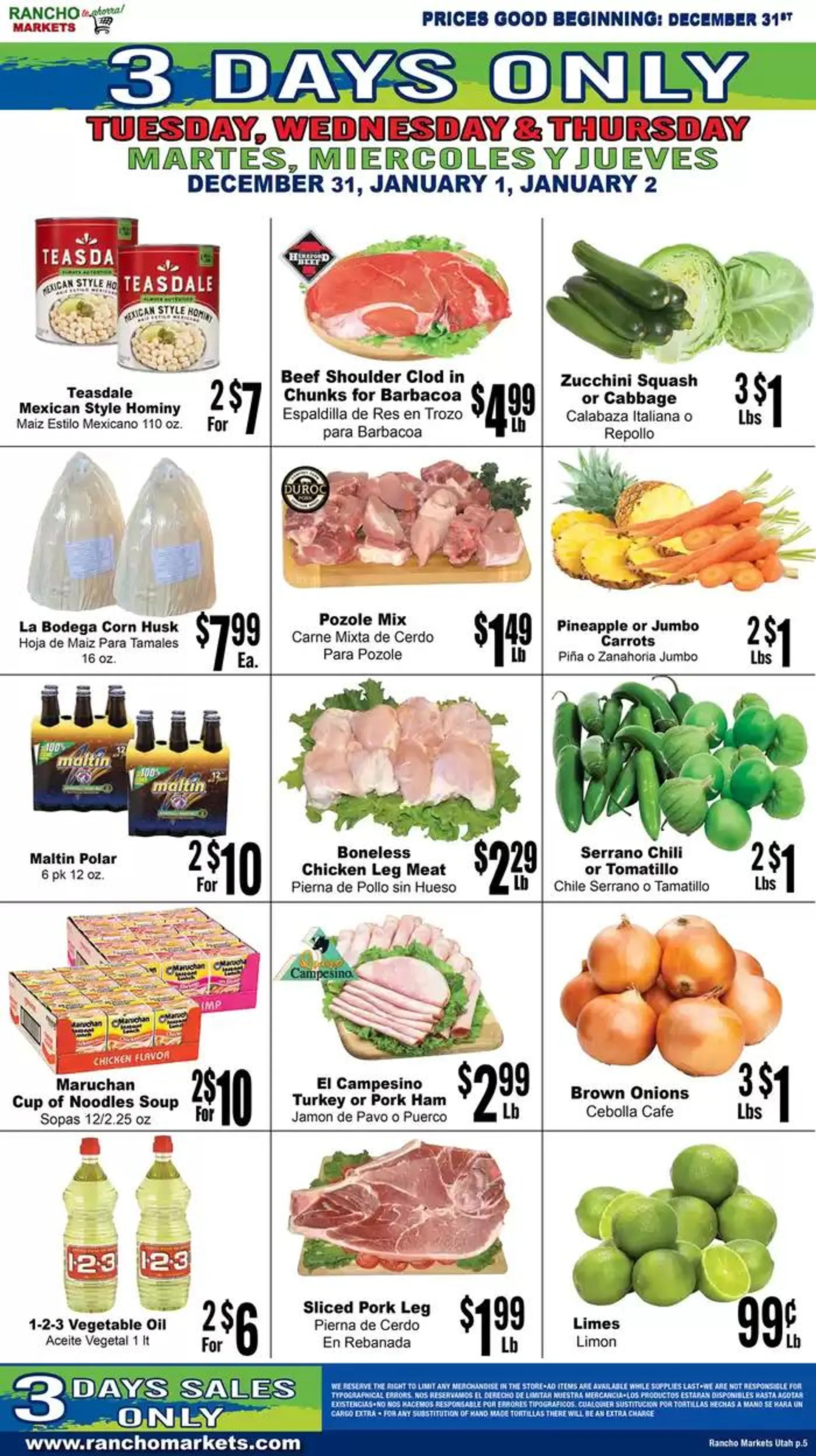 Weekly ad Flyer Rancho Markets from January 3 to January 10 2025 - Page 5