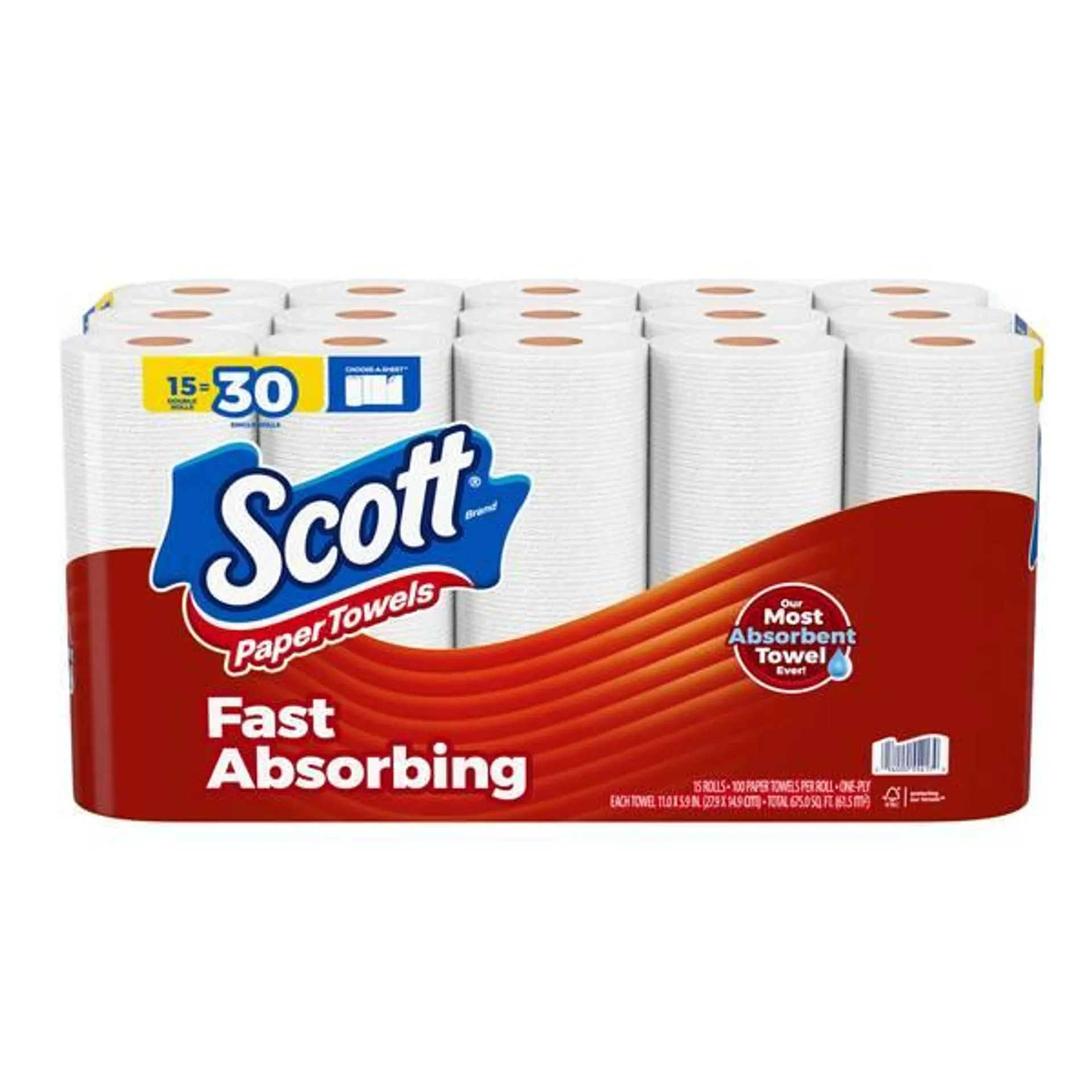 15-Pack Choose-A-Sheet Paper Towels