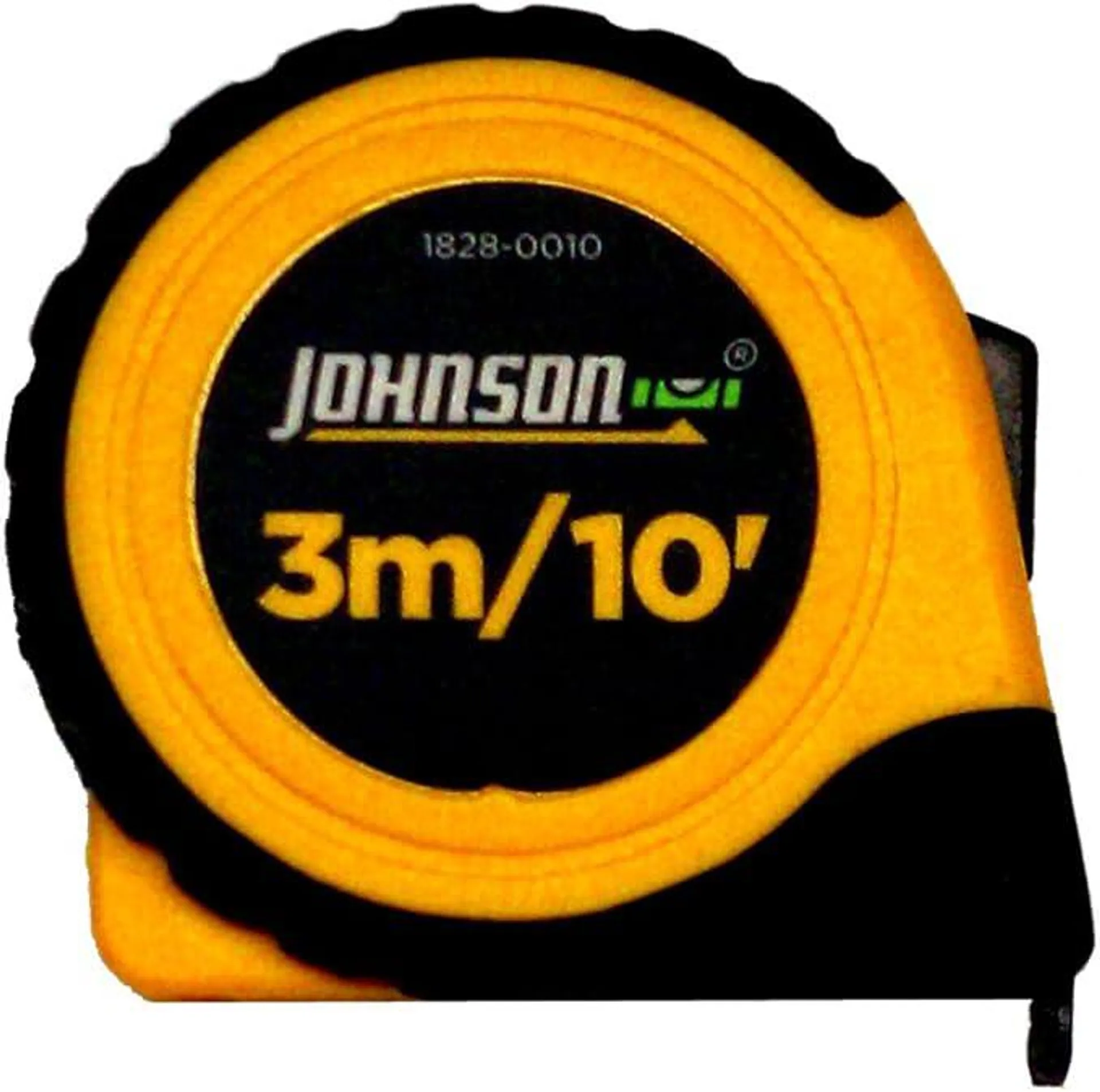 Johnson Level & Tool 1828-0010 Metric/Inch Power Tape, 3m/10', Black/Yellow, 1 Tape