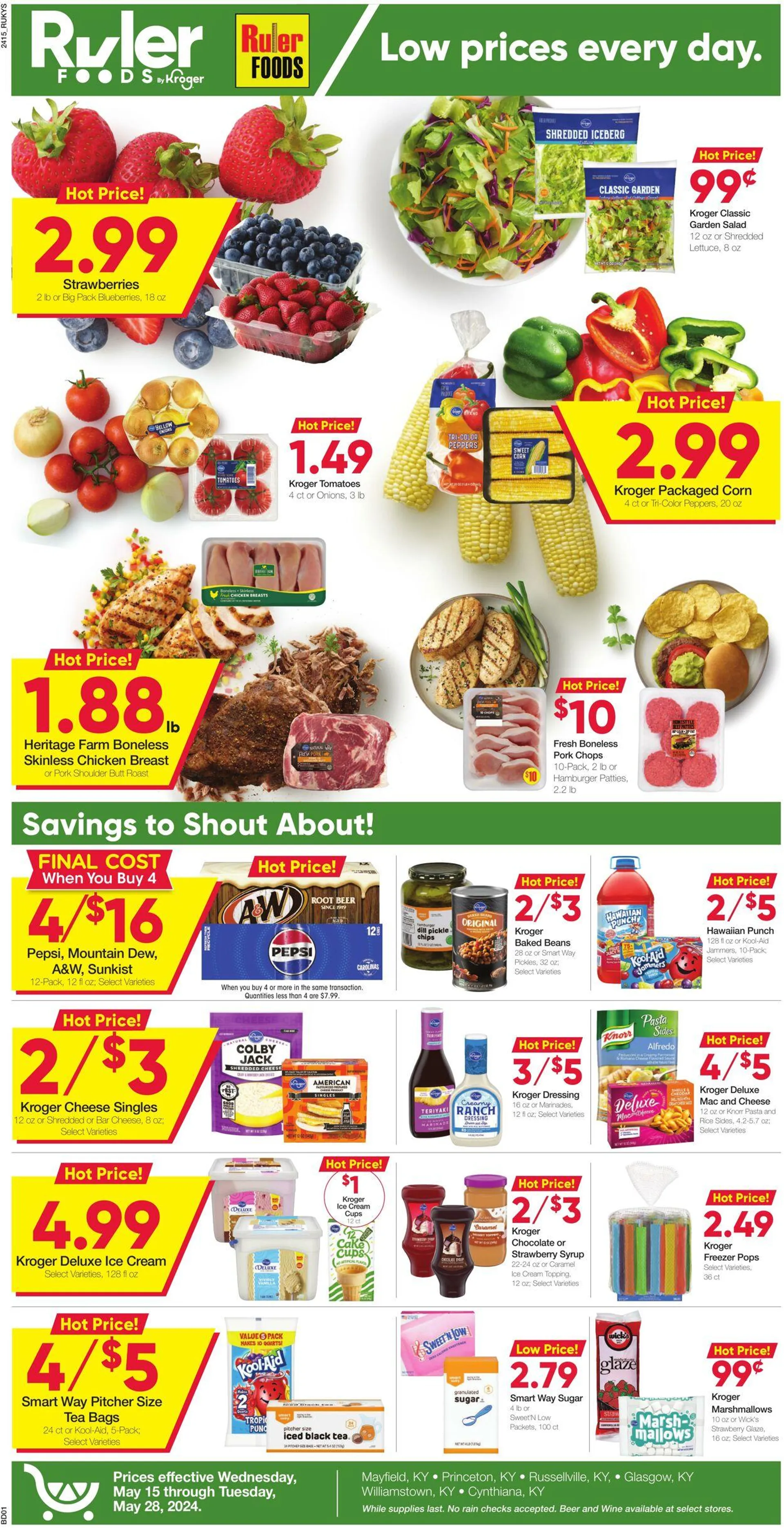 Weekly ad Ruler Foods Current weekly ad from May 15 to May 28 2024 - Page 1