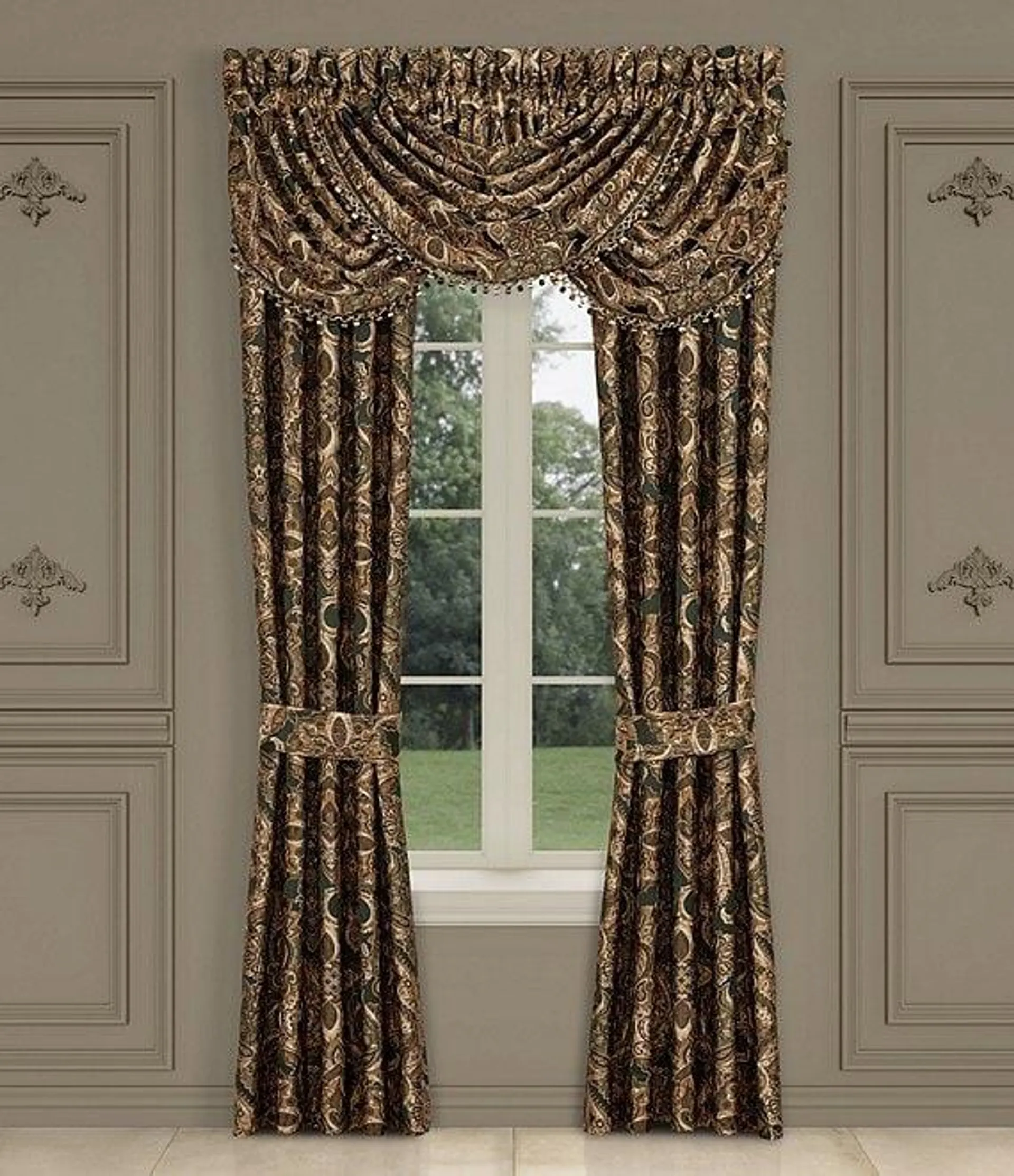 Emerald Bay Woven Medallion Window Treatments