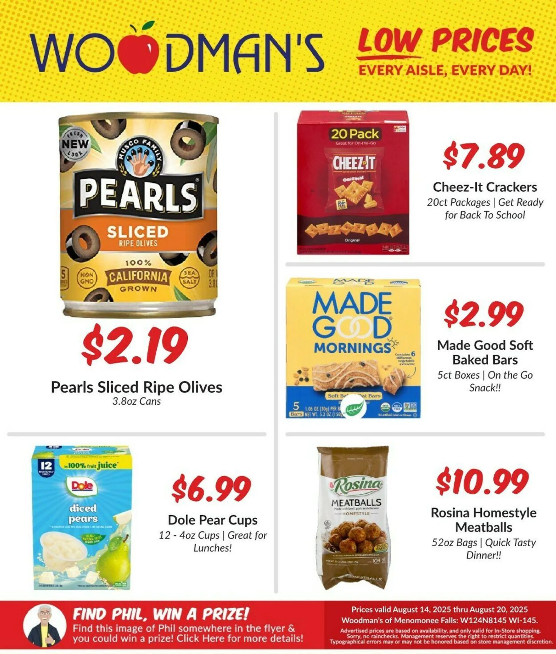 Weekly ad Woodman's Market - MENOMONEE FALLS, WI from August 14 to August 20 2025 - Page 1