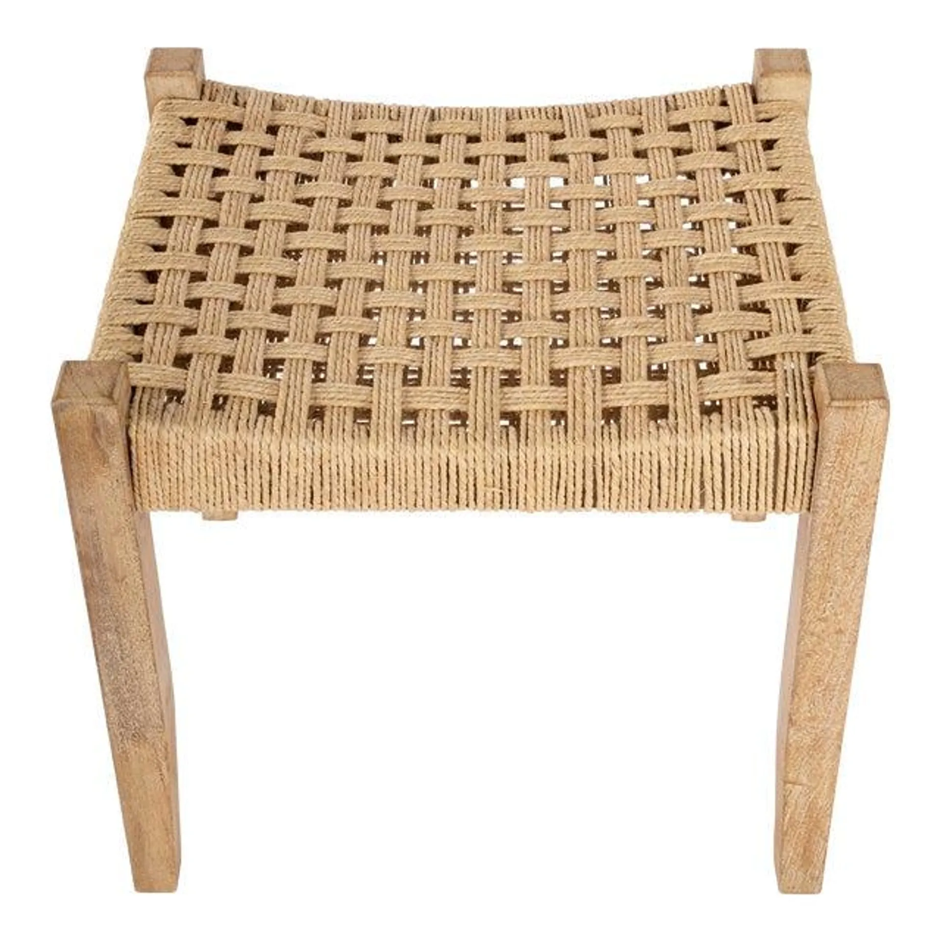 Garner Woven Jute Stool, Natural