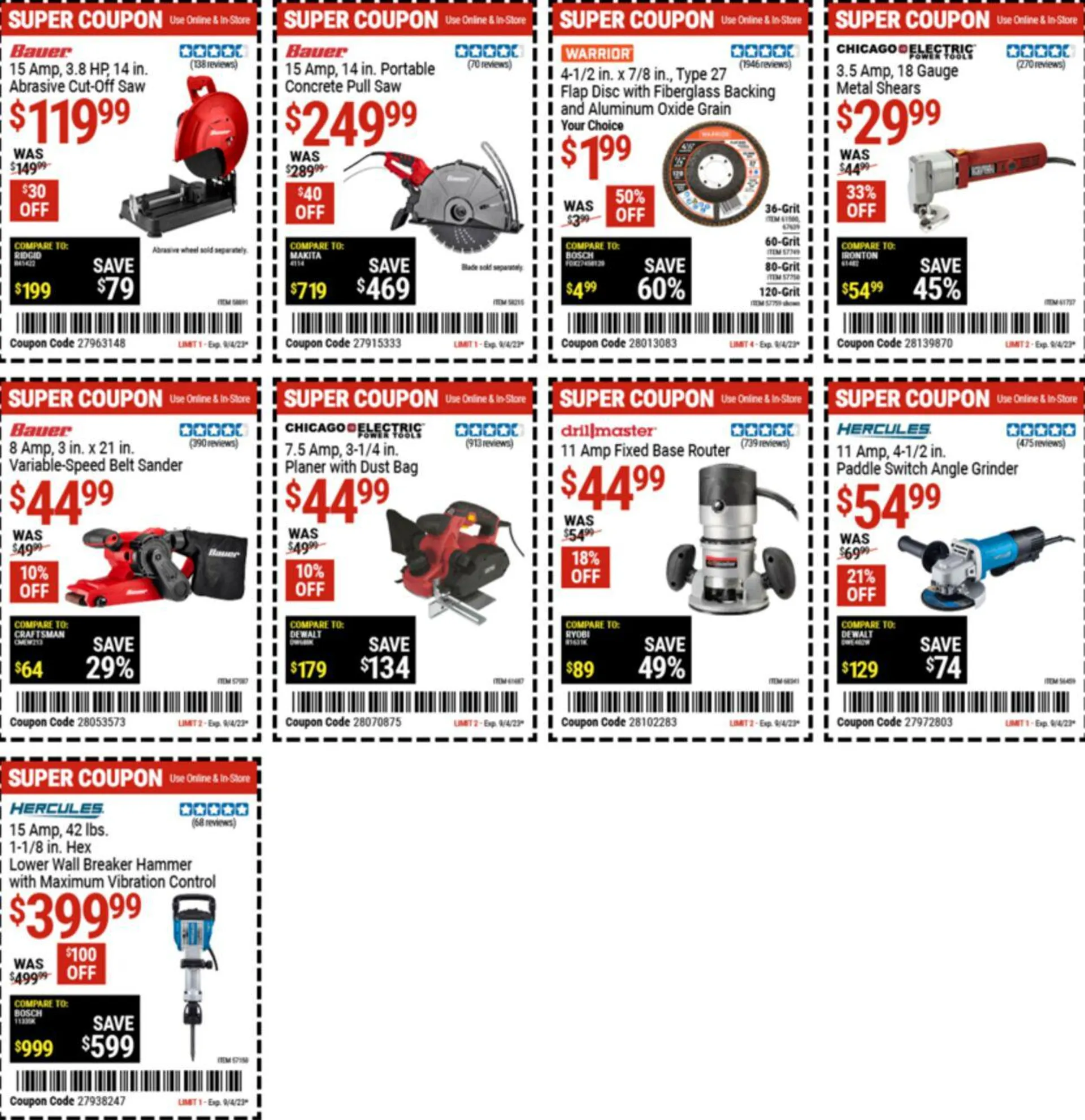 Harbor Freight - 9