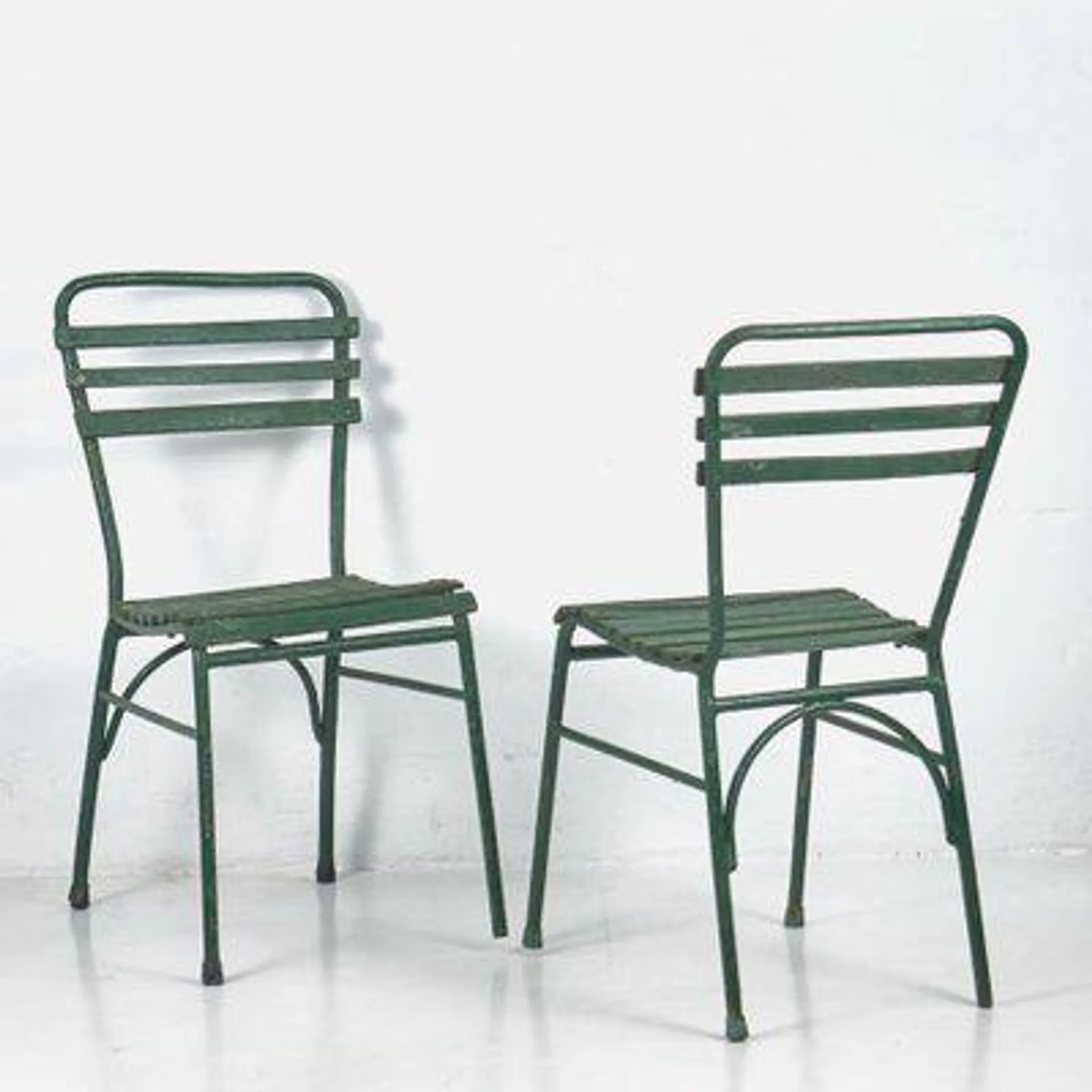 Outdoor Chairs, 1920s, Set of 2