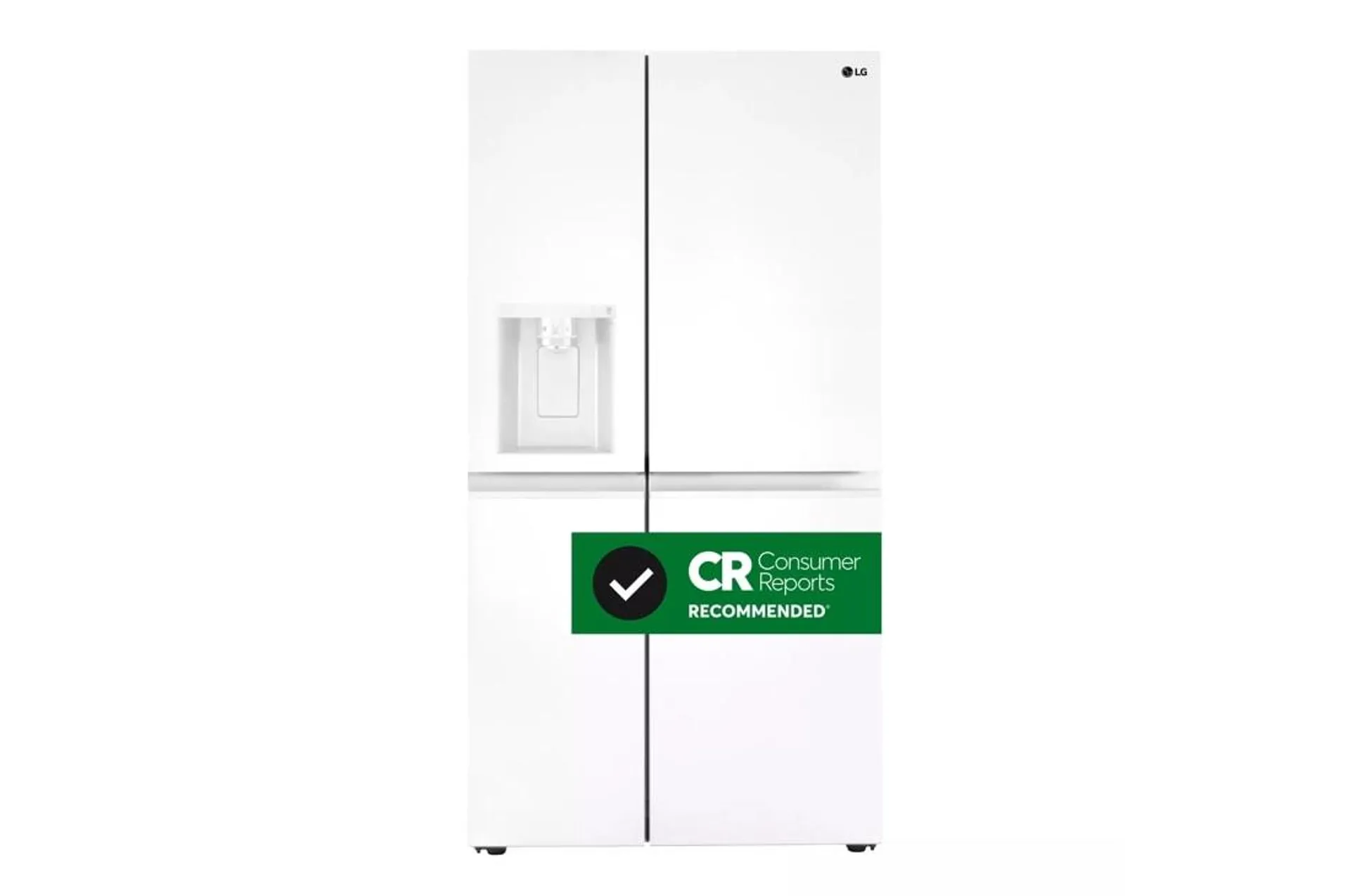 27 cu. ft. Side-by-Side Refrigerator with Smooth Touch Ice Dispenser