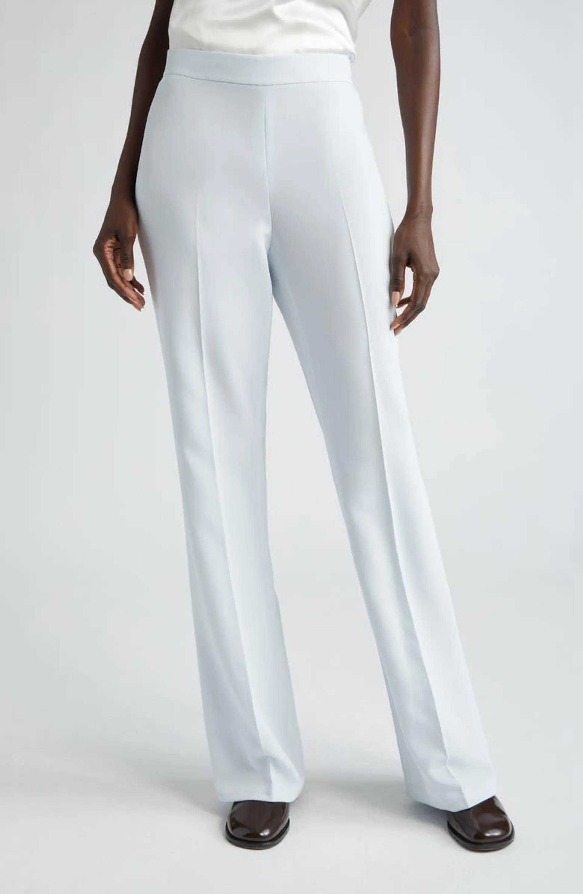 Gates Crepe Flare Leg Pants