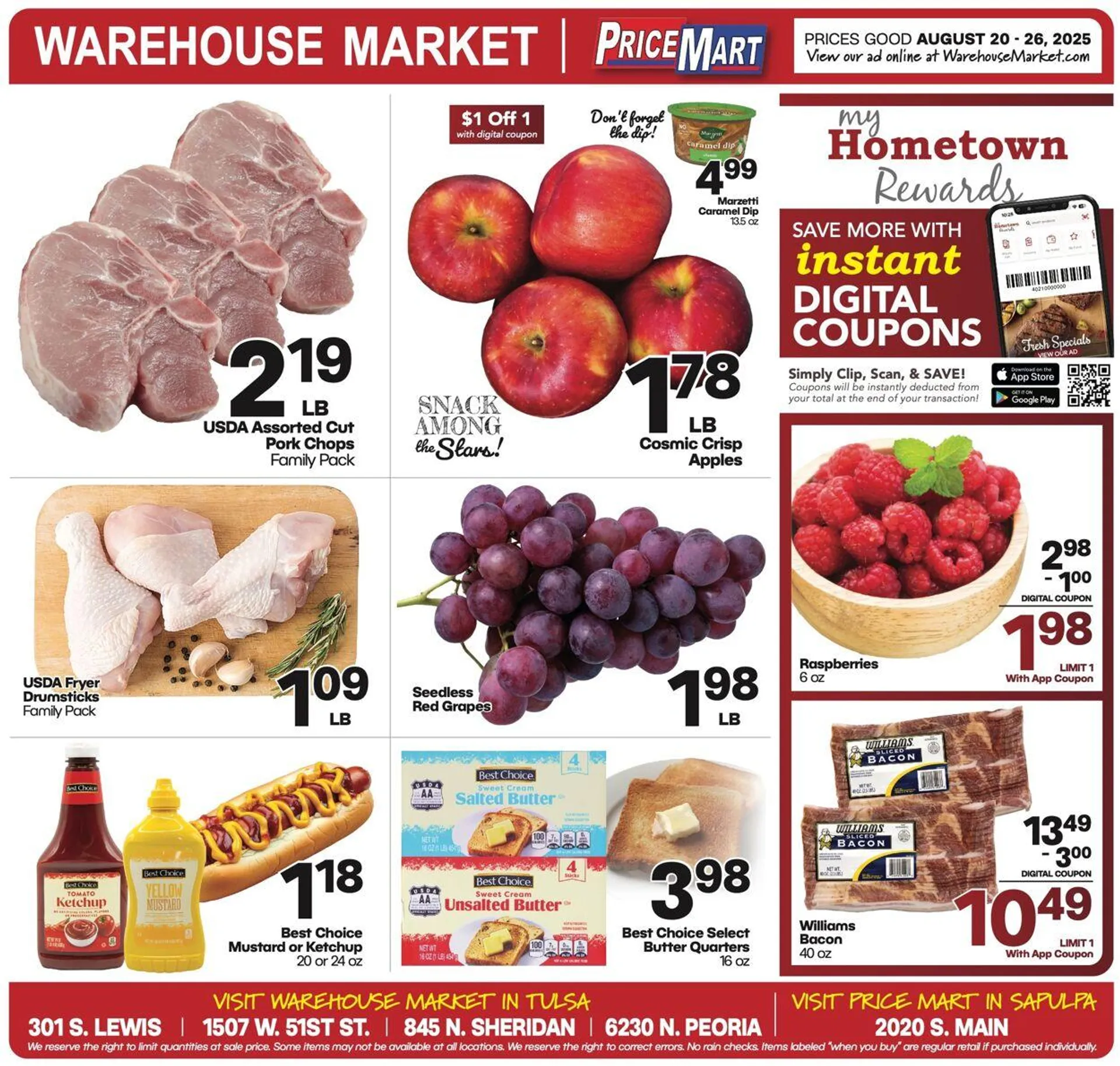 Weekly ad Warehouse Market from August 20 to August 26 2025 - Page 1