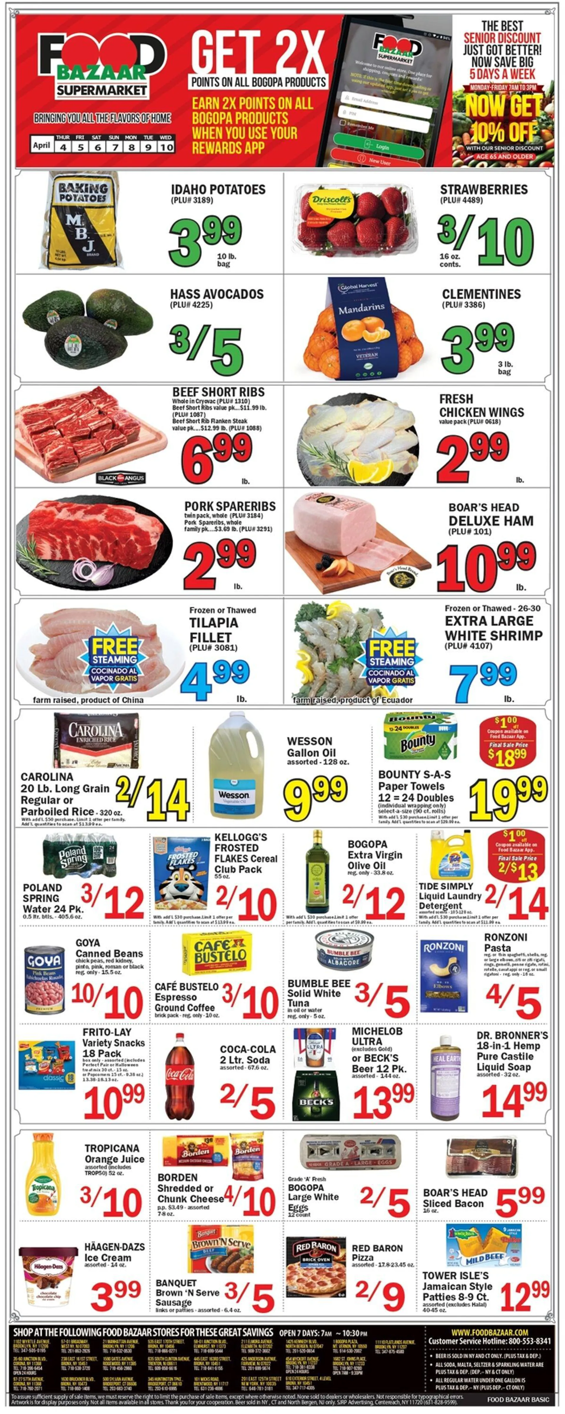 Weekly ad Food Bazaar Current weekly ad from April 4 to April 10 2024 - Page 1