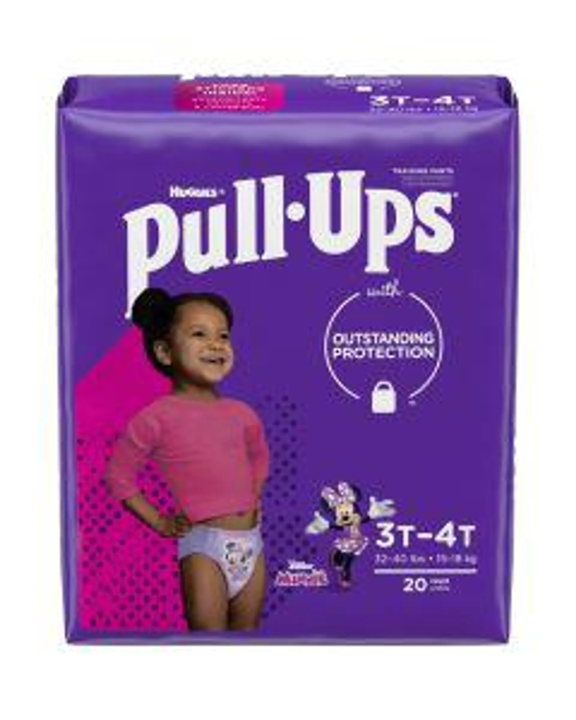 Pull-Ups Learning Designs Girls' Training Pants - 3t-4t, 20 Ct