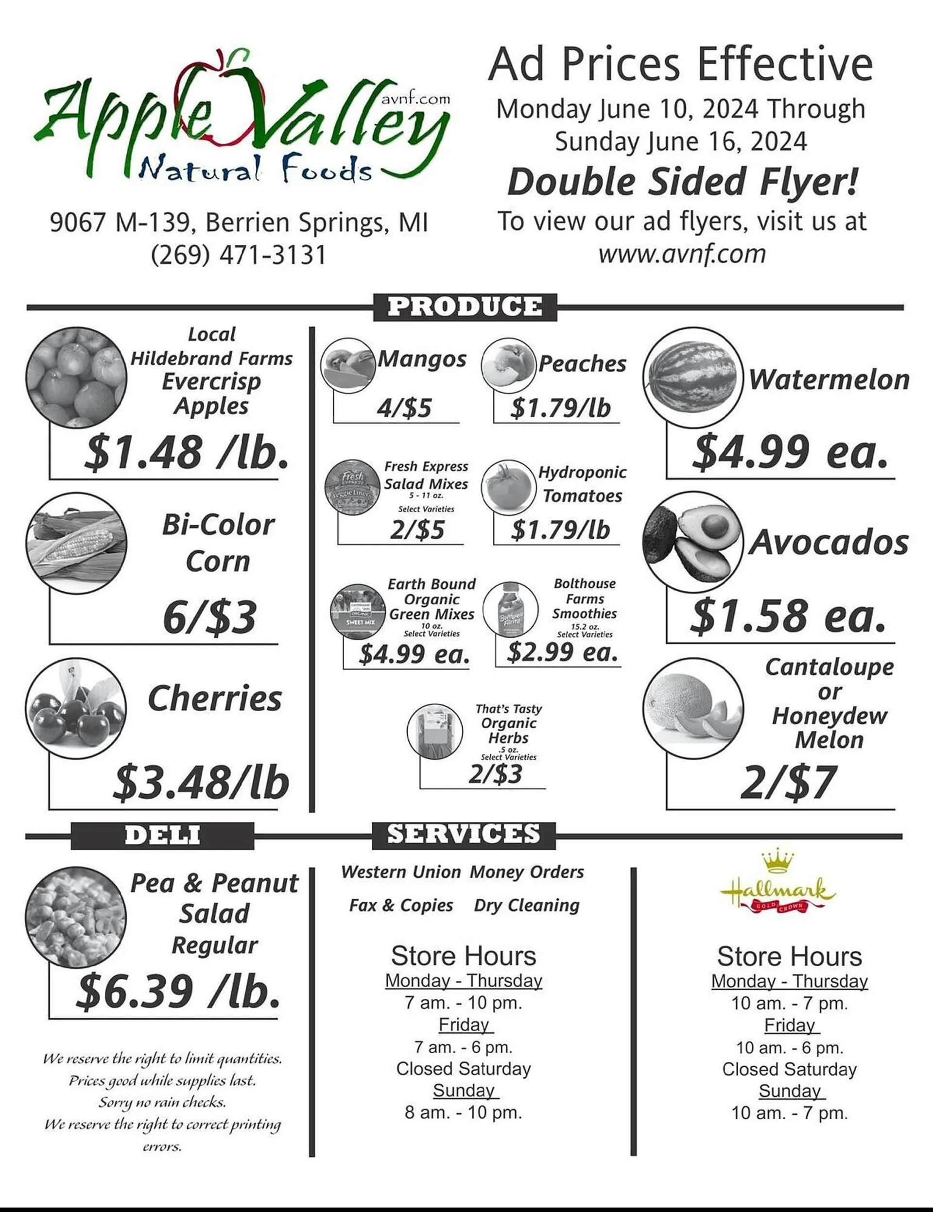 Apple Valley Natural Foods Weekly Ad - 1