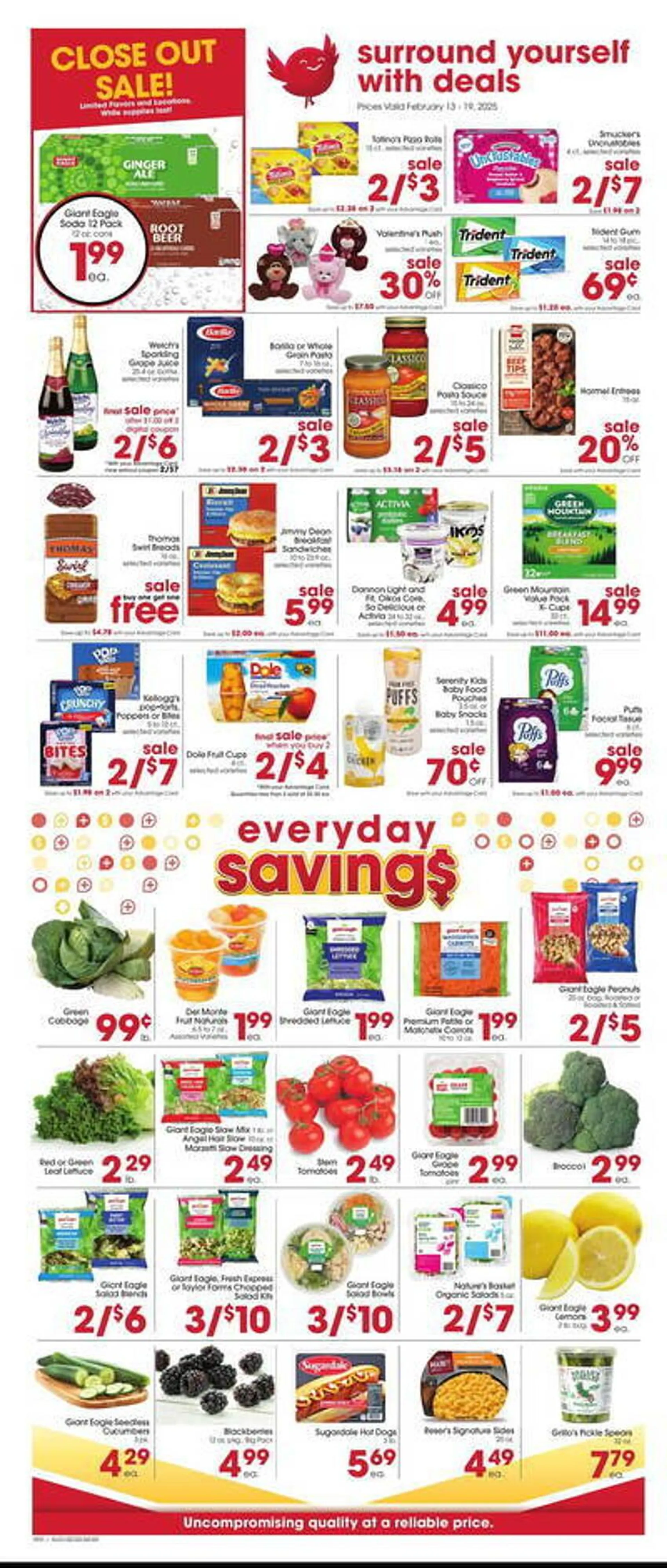 Catálogo de Giant Eagle Weekly Ad 13 de febrero al 19 de febrero 2025 - Página 2