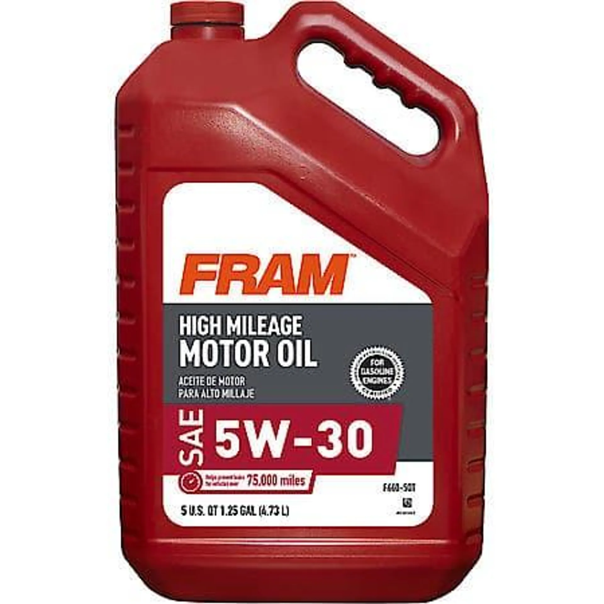 High Mileage 5W-30 Motor Oil: 5 Quart