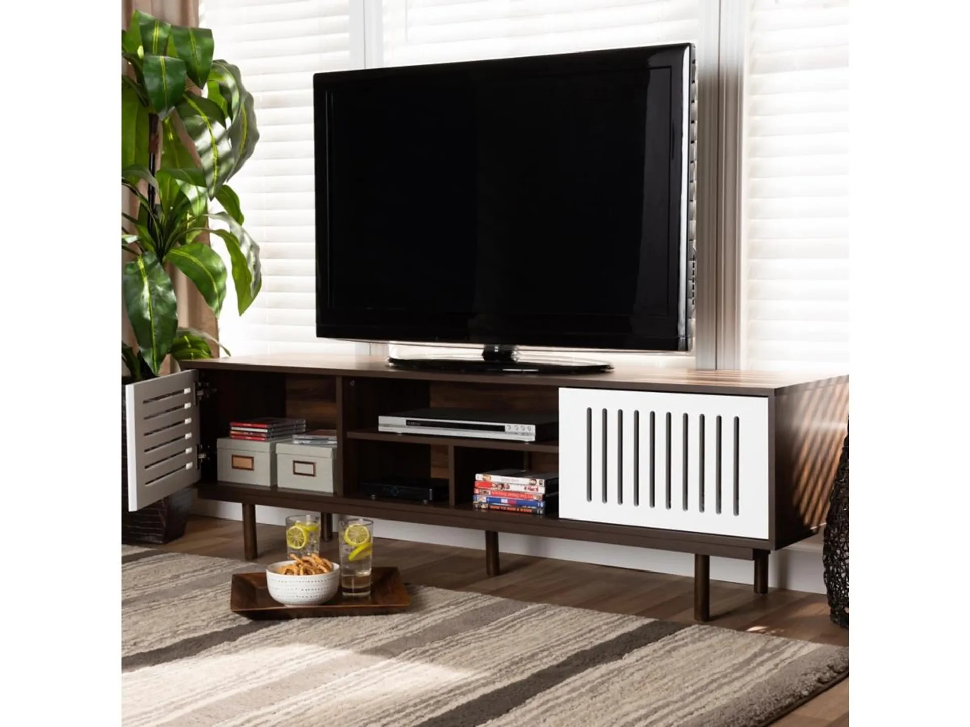 Meike 63" Two-Tone TV Stand