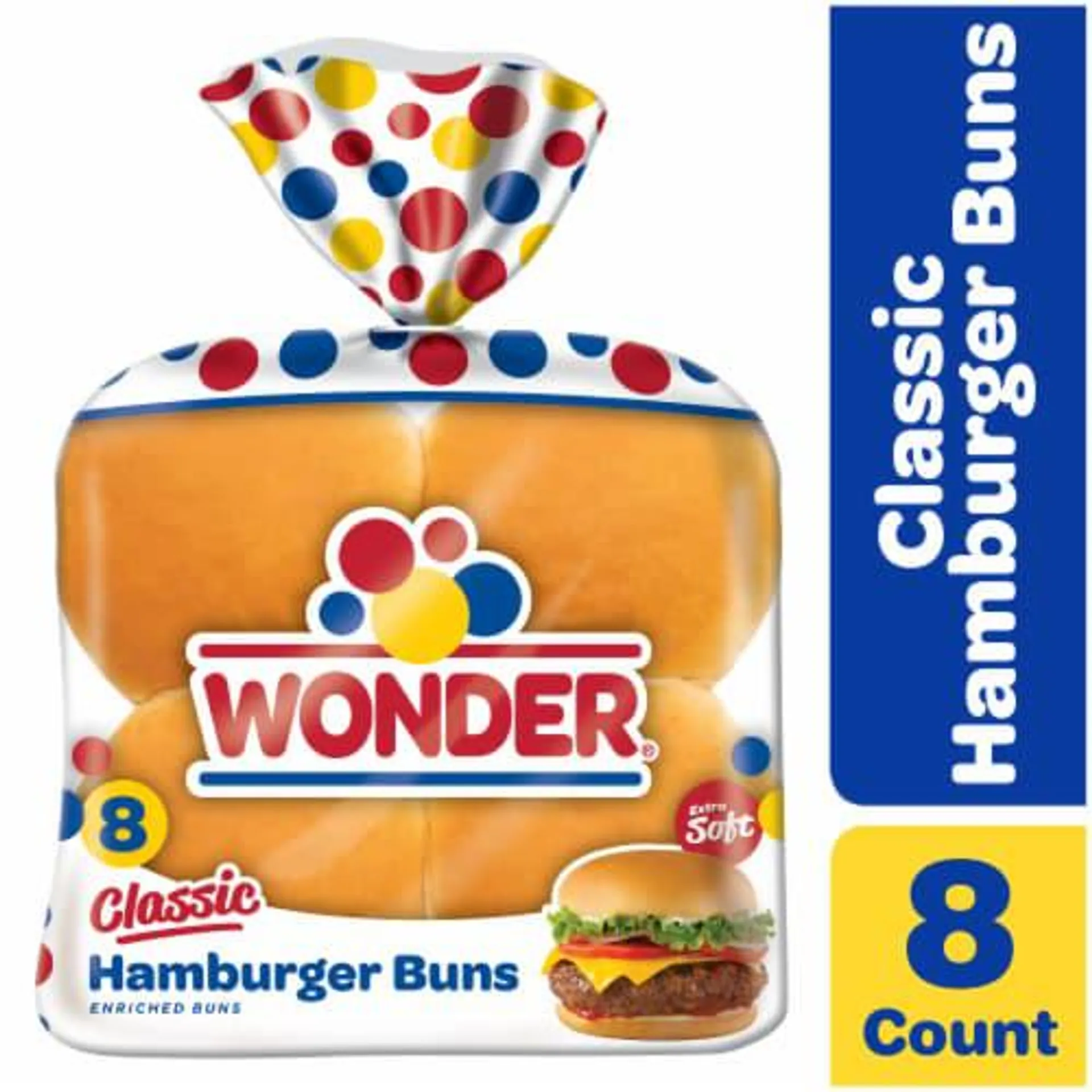 Wonder Bread Classic White Bread Hamburger Buns