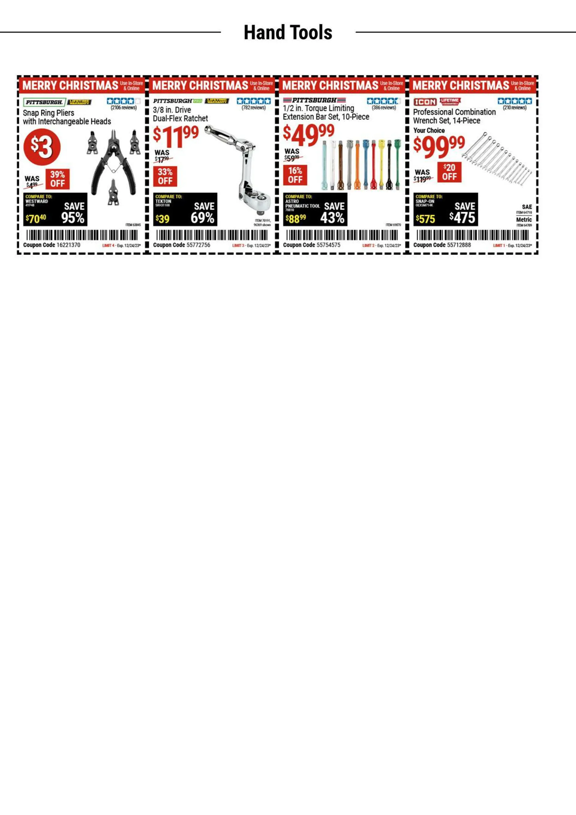 Weekly ad Harbor Freight Current weekly ad from December 11 to December 26 2023 - Page 5