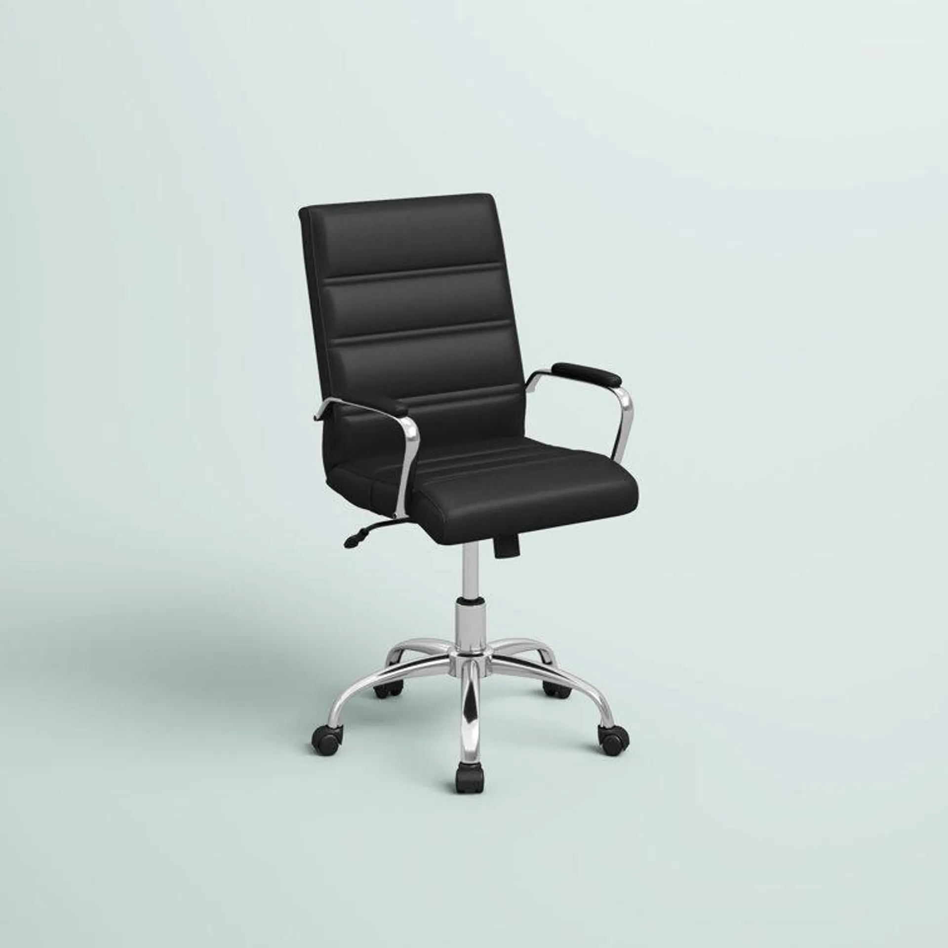 Mid-Back Executive Swivel Office Chair with Metal Frame/Arms