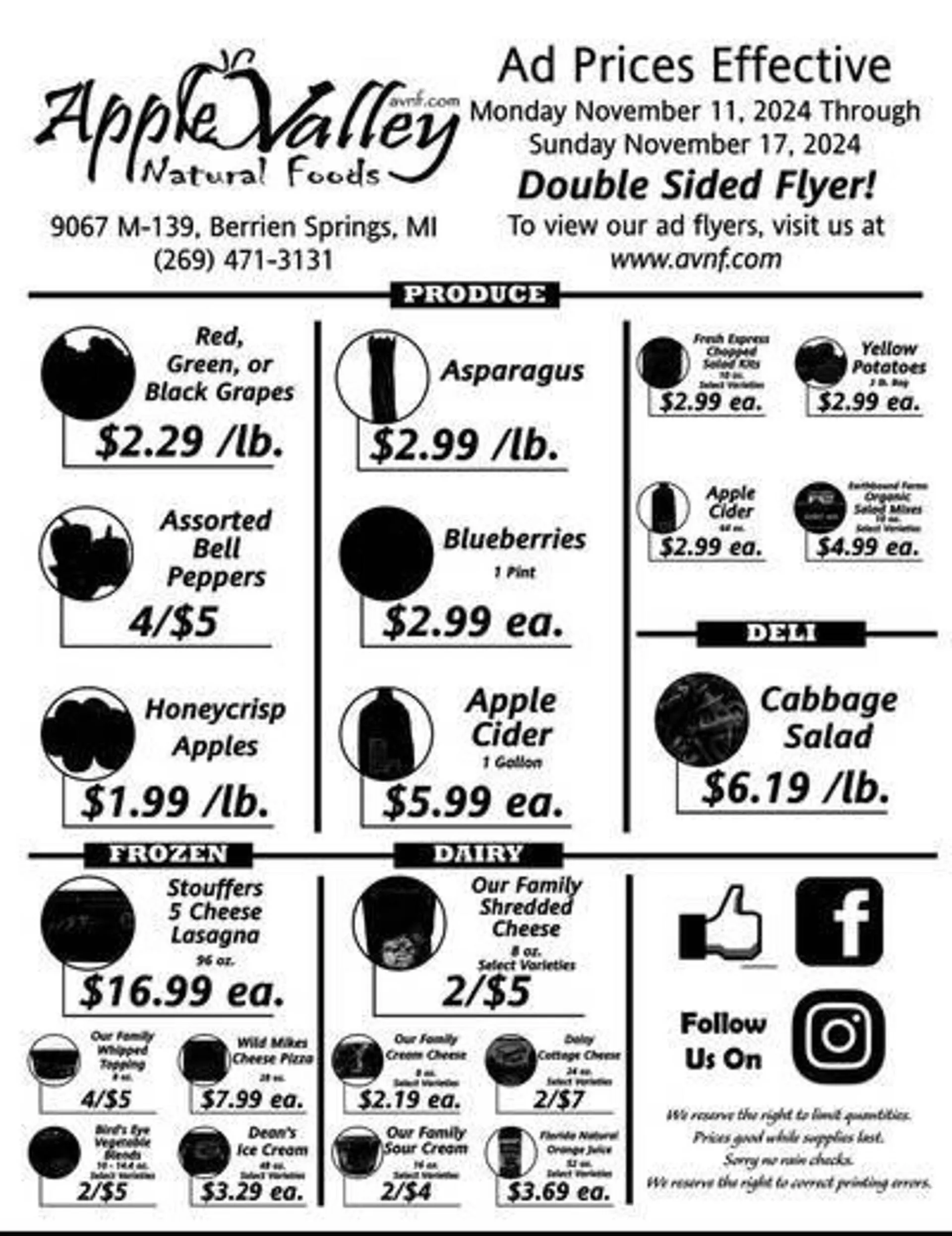 Apple Valley Natural Foods Weekly Ad - 1