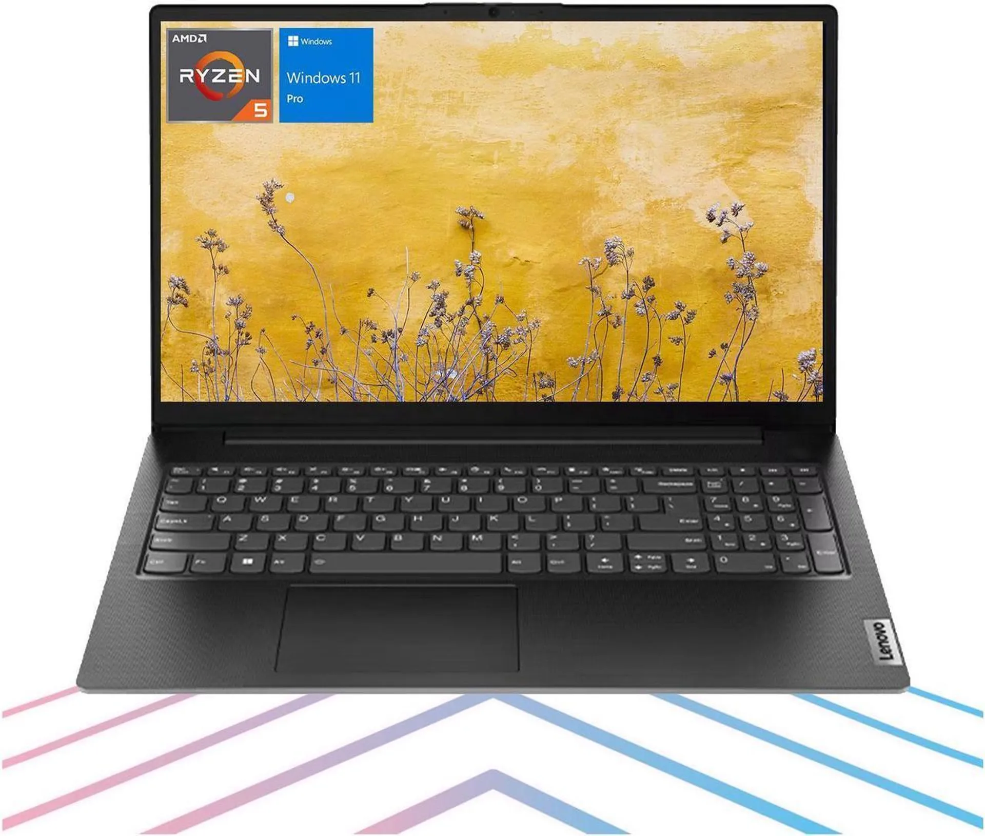 Lenovo V15 Gen 4 Business Laptop, 15.6" FHD Display, AMD Ryzen 5 5500U, 40GB RAM, 1TB SSD, Webcam, HDMI, RJ-45, Wi-Fi 6, Windows 11 Pro, Black