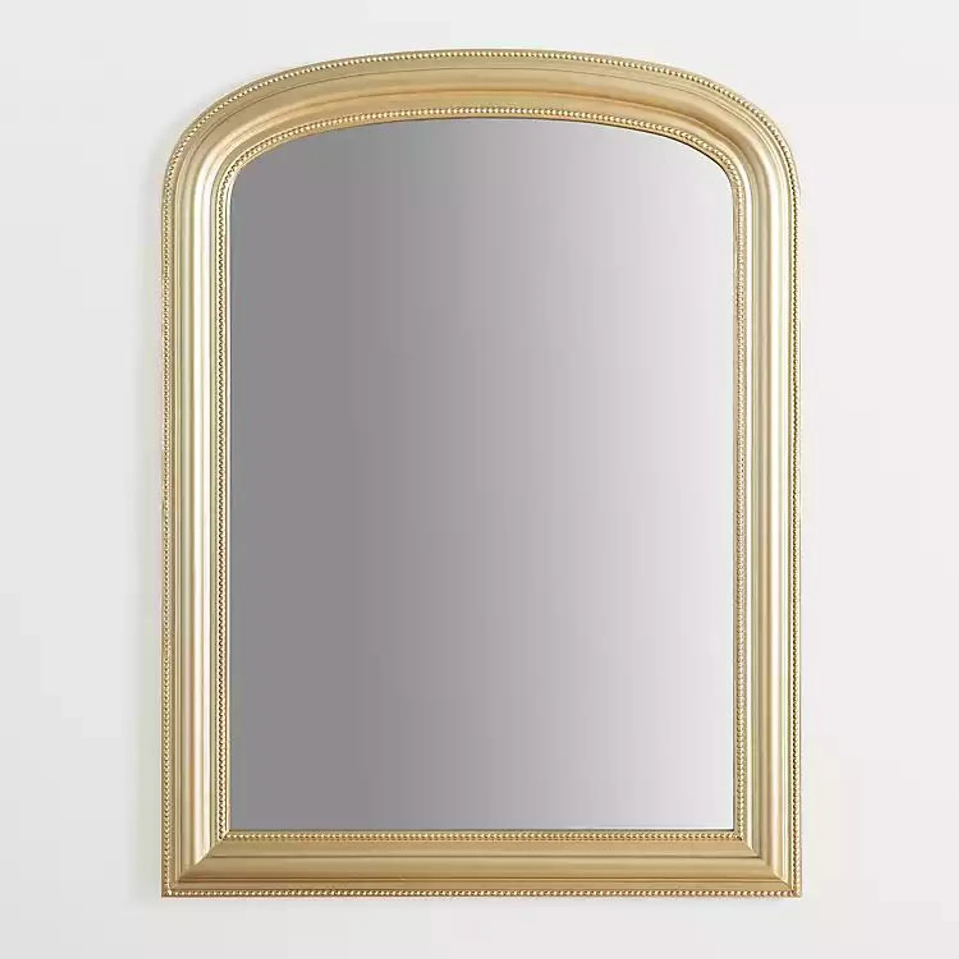 Galina Golden Beaded Arch Mirror