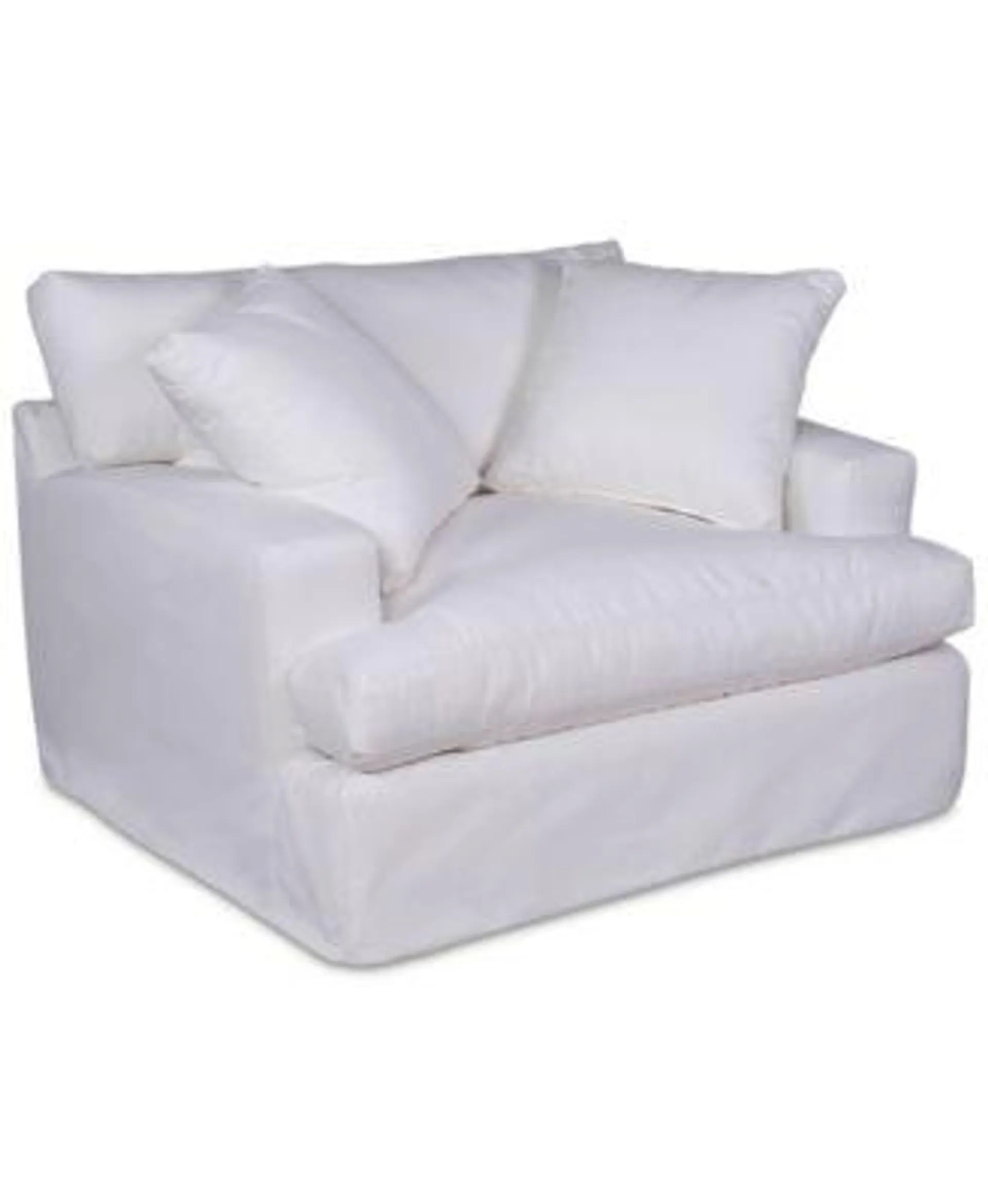 Brenalee 53" Performance Fabric Slipcover Chair and ½ with Two Pillows - Replacement