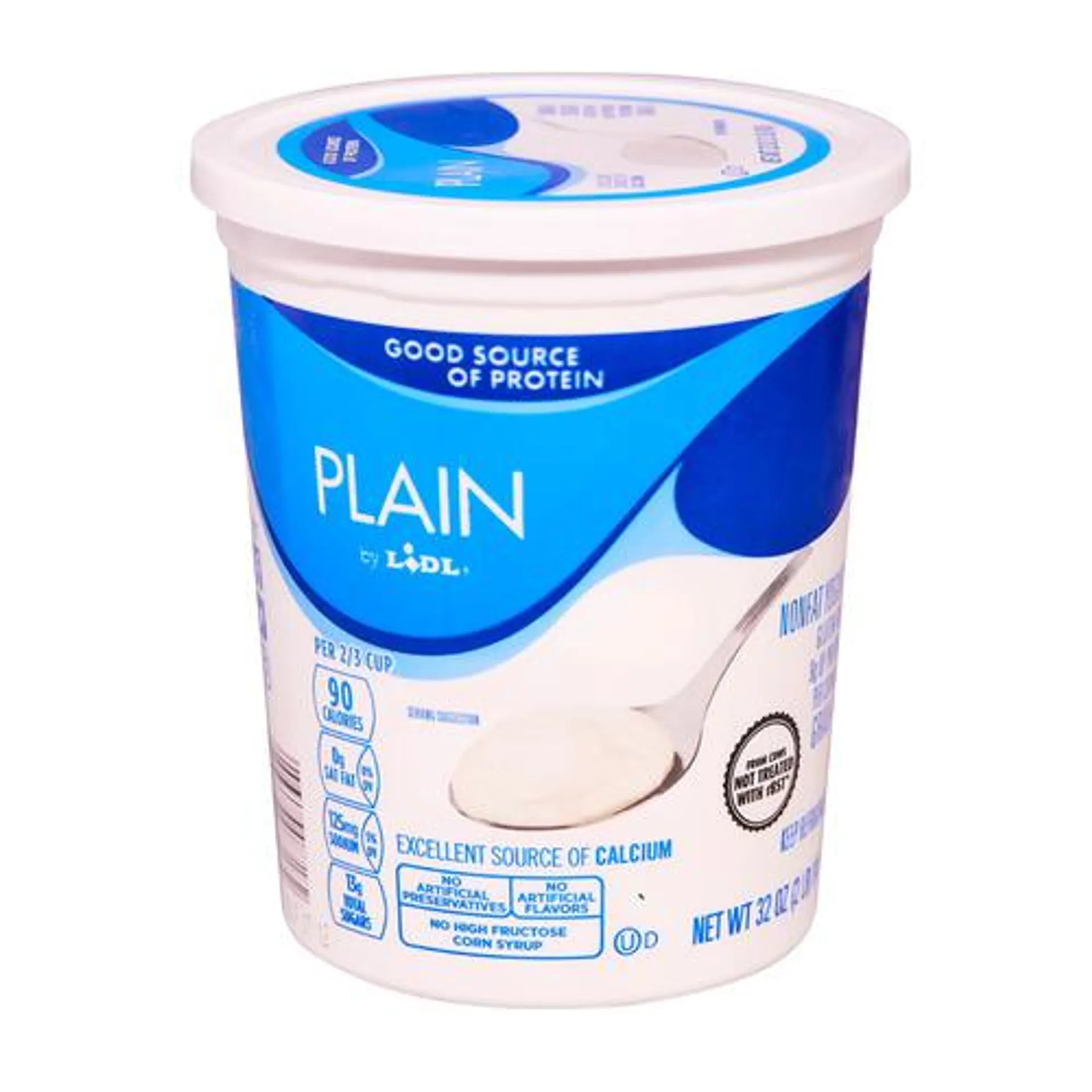 blended nonfat plain yogurt