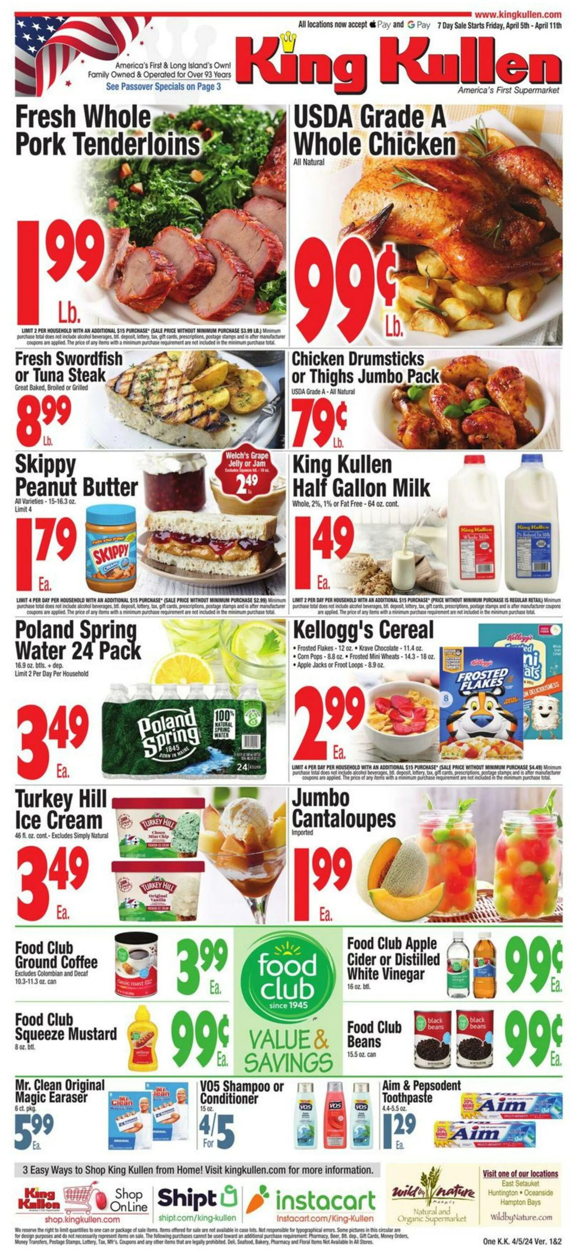 Weekly ad King Kullen Current weekly ad from April 5 to April 11 2024 - Page 1