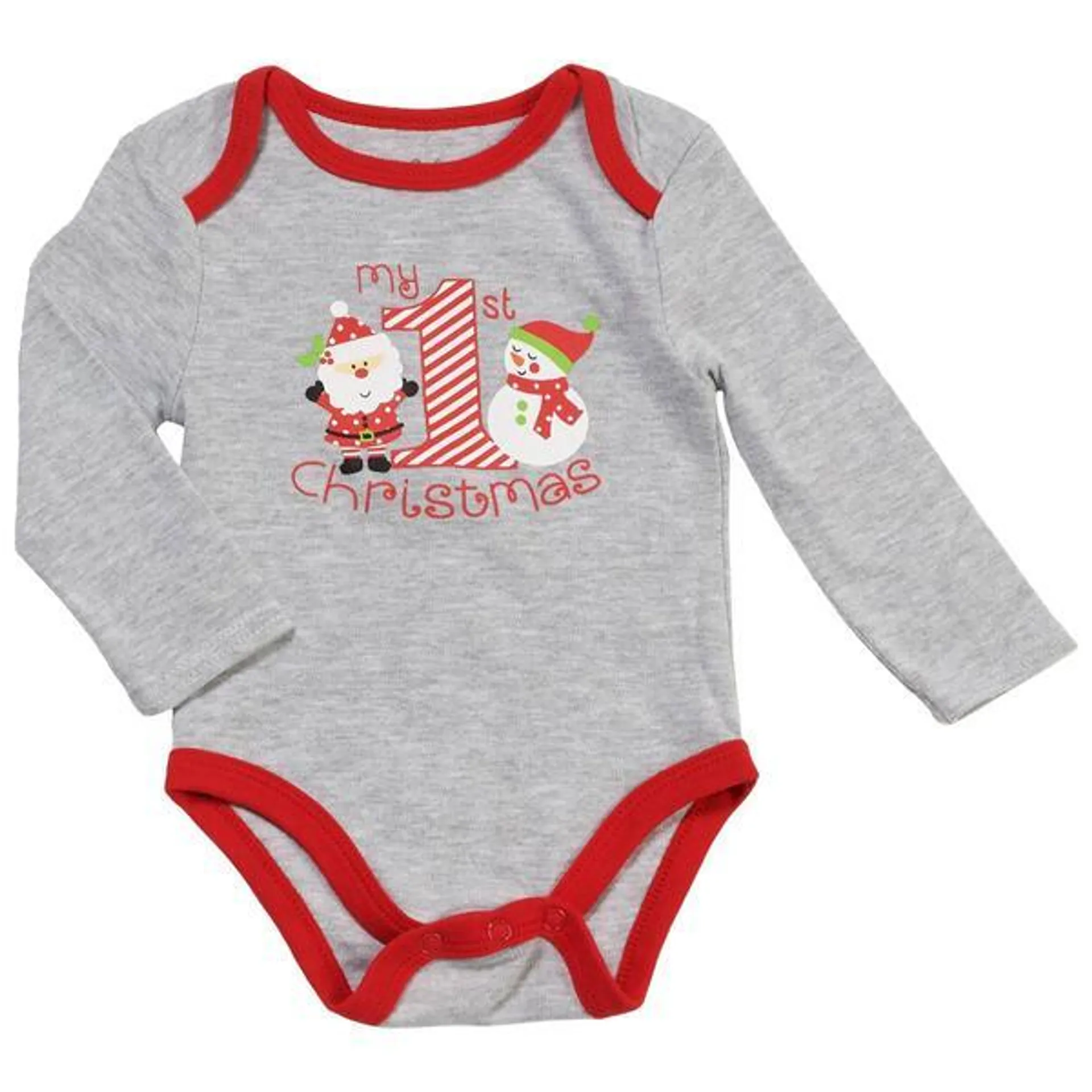 Baby Unisex (3-9M) Baby Essentials® My 1st Christmas Bodysuit