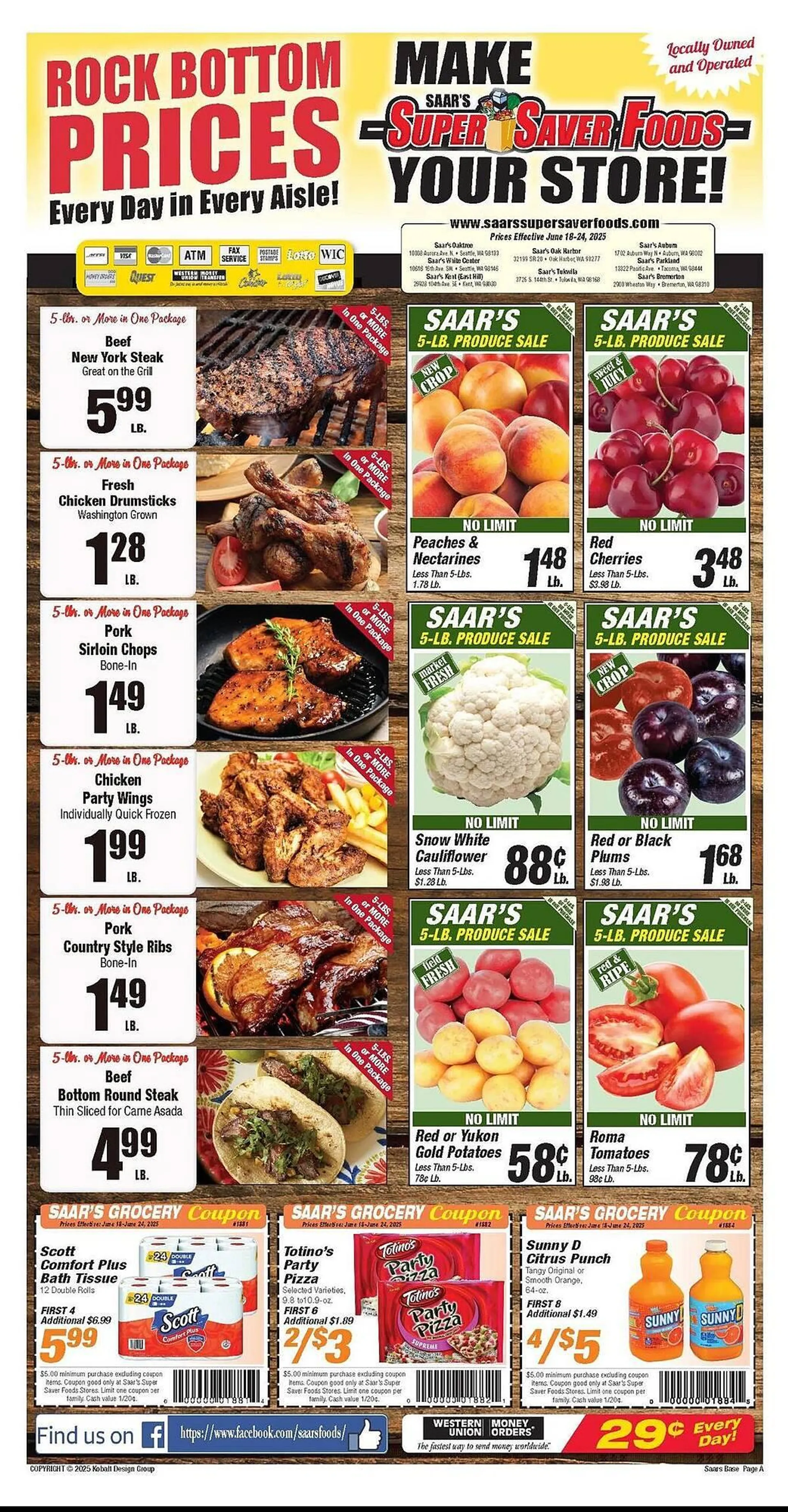 Weekly ad Super Saver Weekly Ad from June 18 to June 24 2025 - Page 1