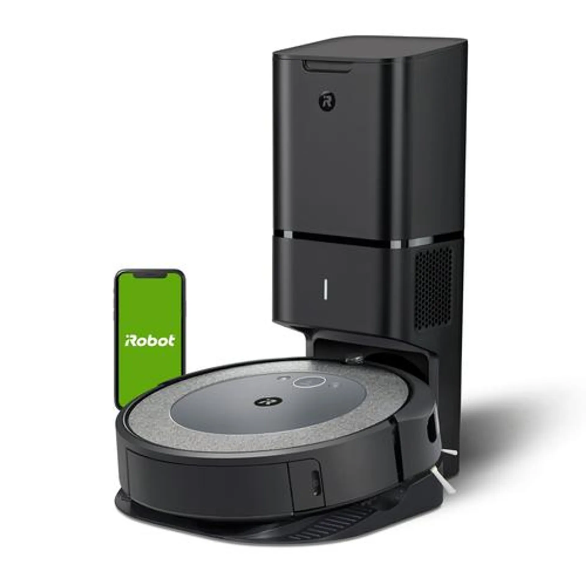Roomba® i3+ Wi-Fi® Connected Self-Emptying Robot Vacuum in Gray with Power-Lifting Suction