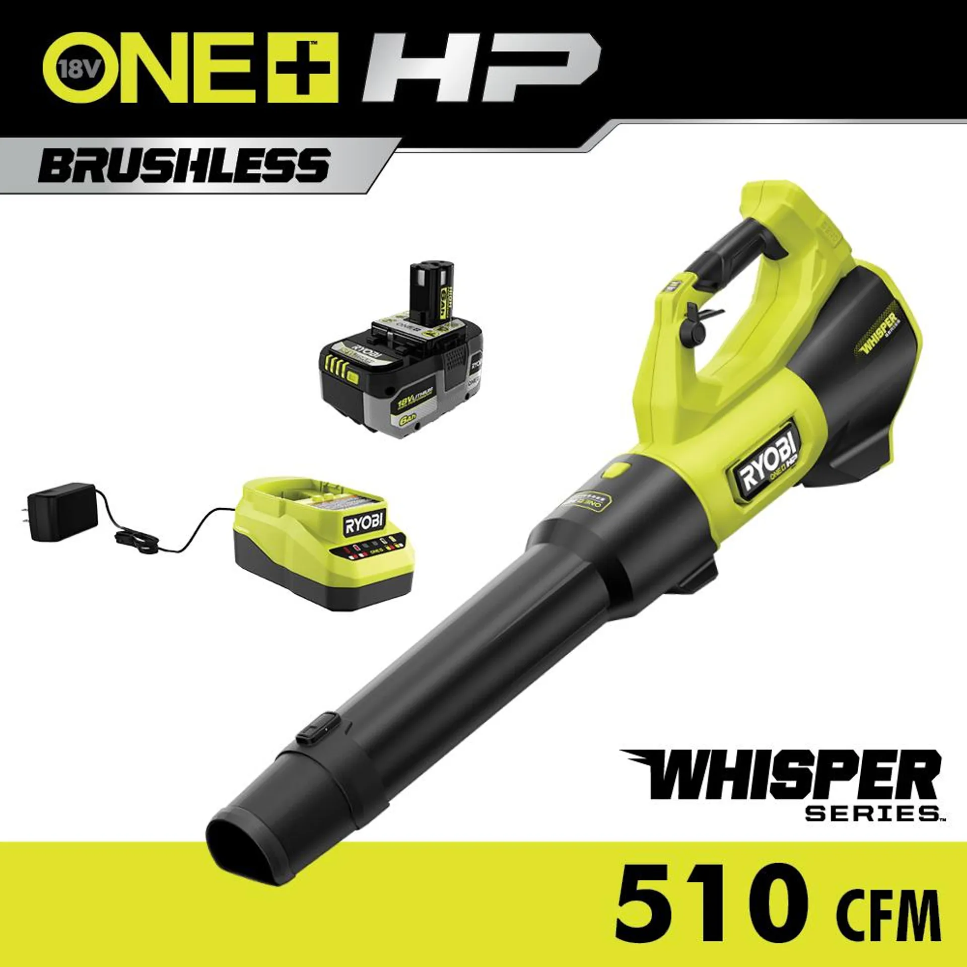 18V ONE+ HP BRUSHLESS 510 CFM BLOWER KIT