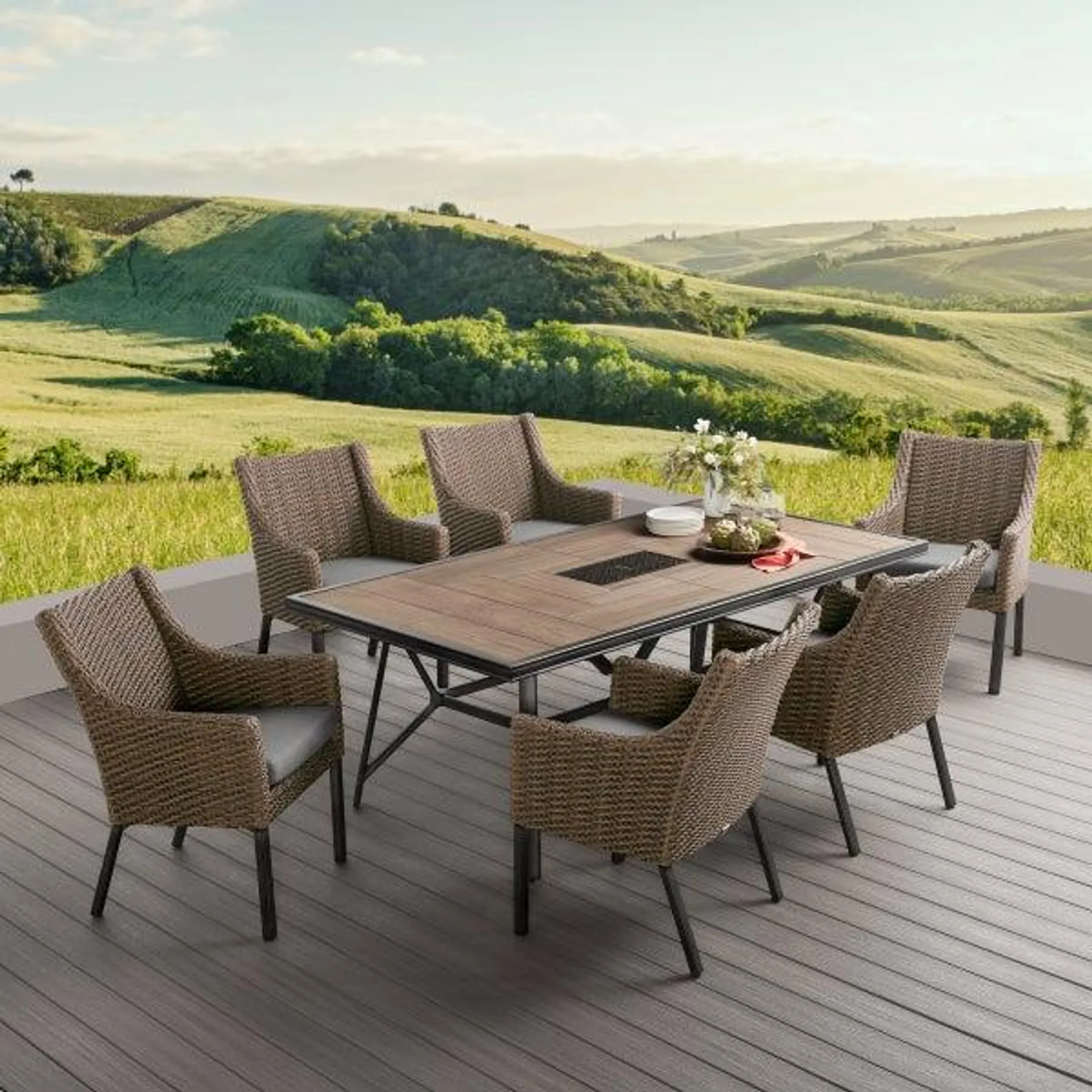 Agio Portland 7-piece Outdoor Patio Dining Set