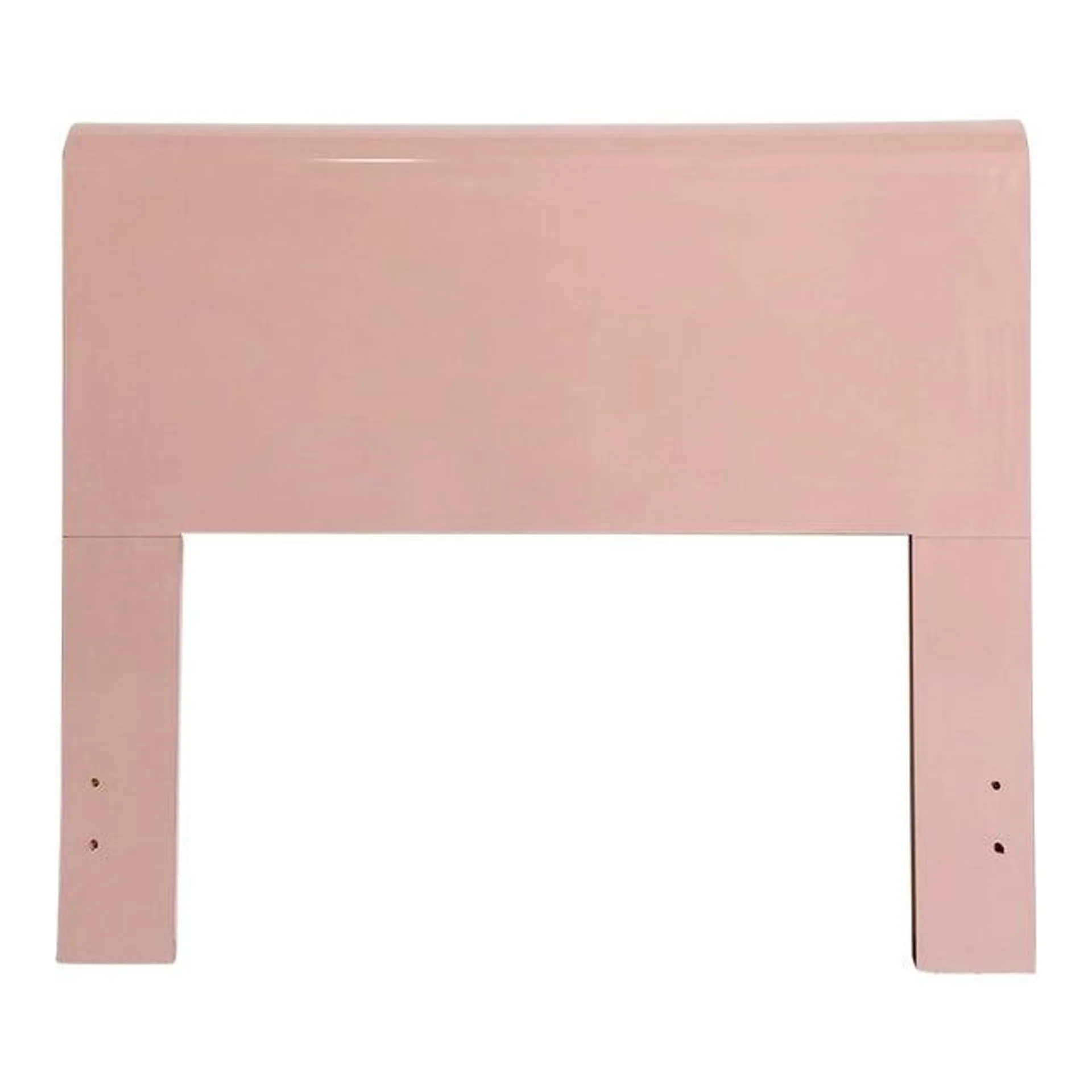 Postmodern Pink Formica Waterfall Twin Size Headboard