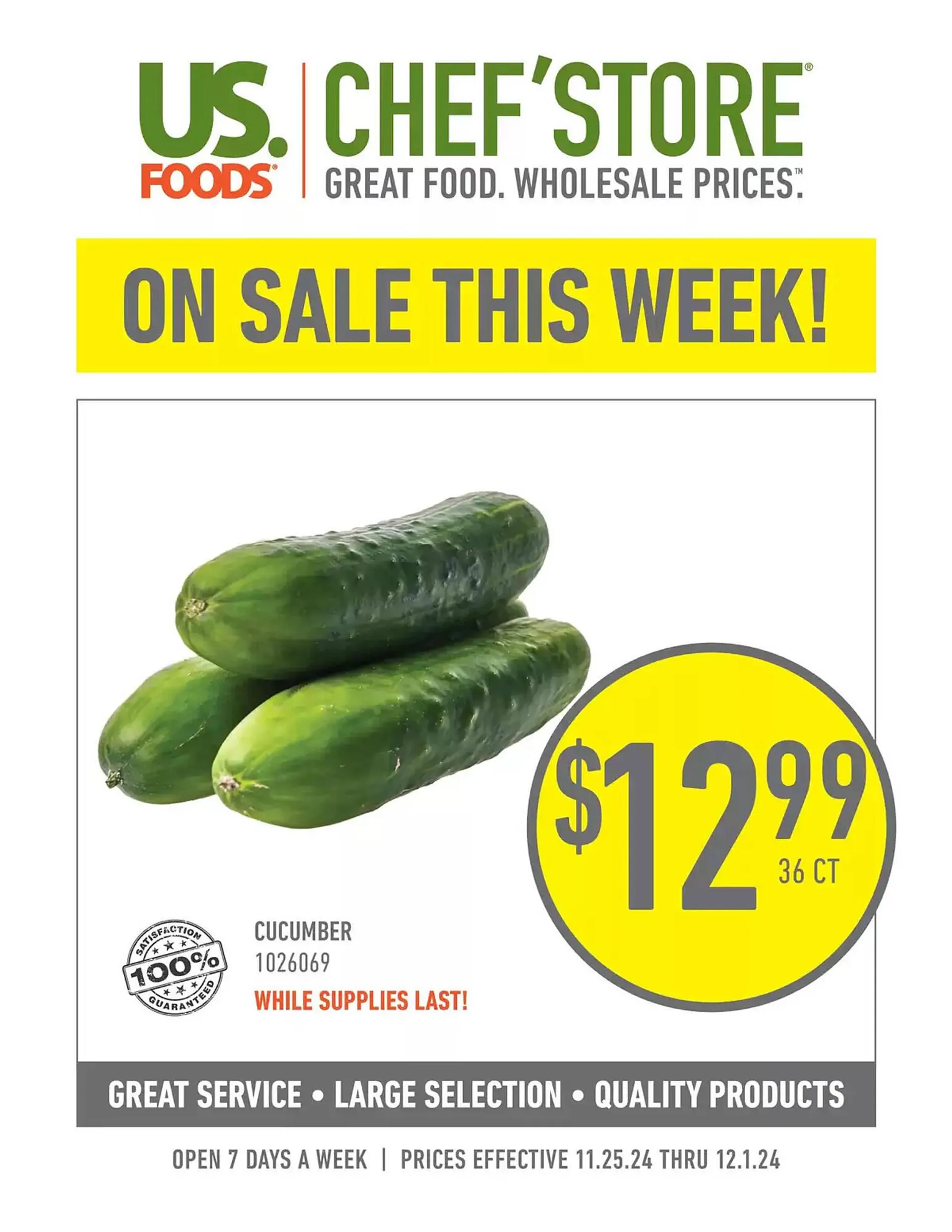 US Foods Chefs Store Weekly Ad - 1