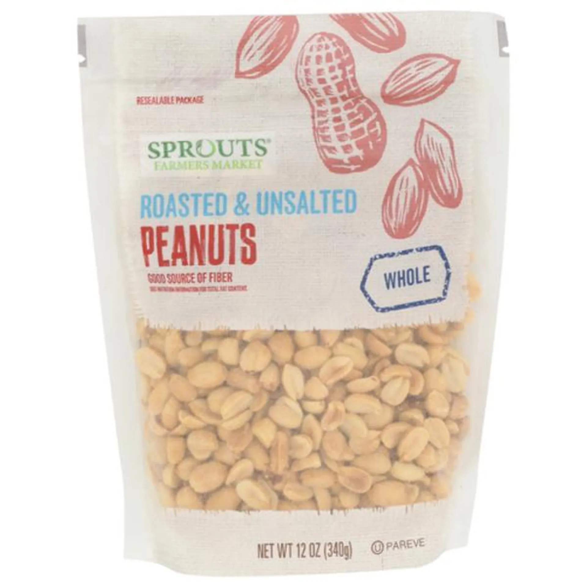 Sprouts Roasted & Unsalted Peanuts