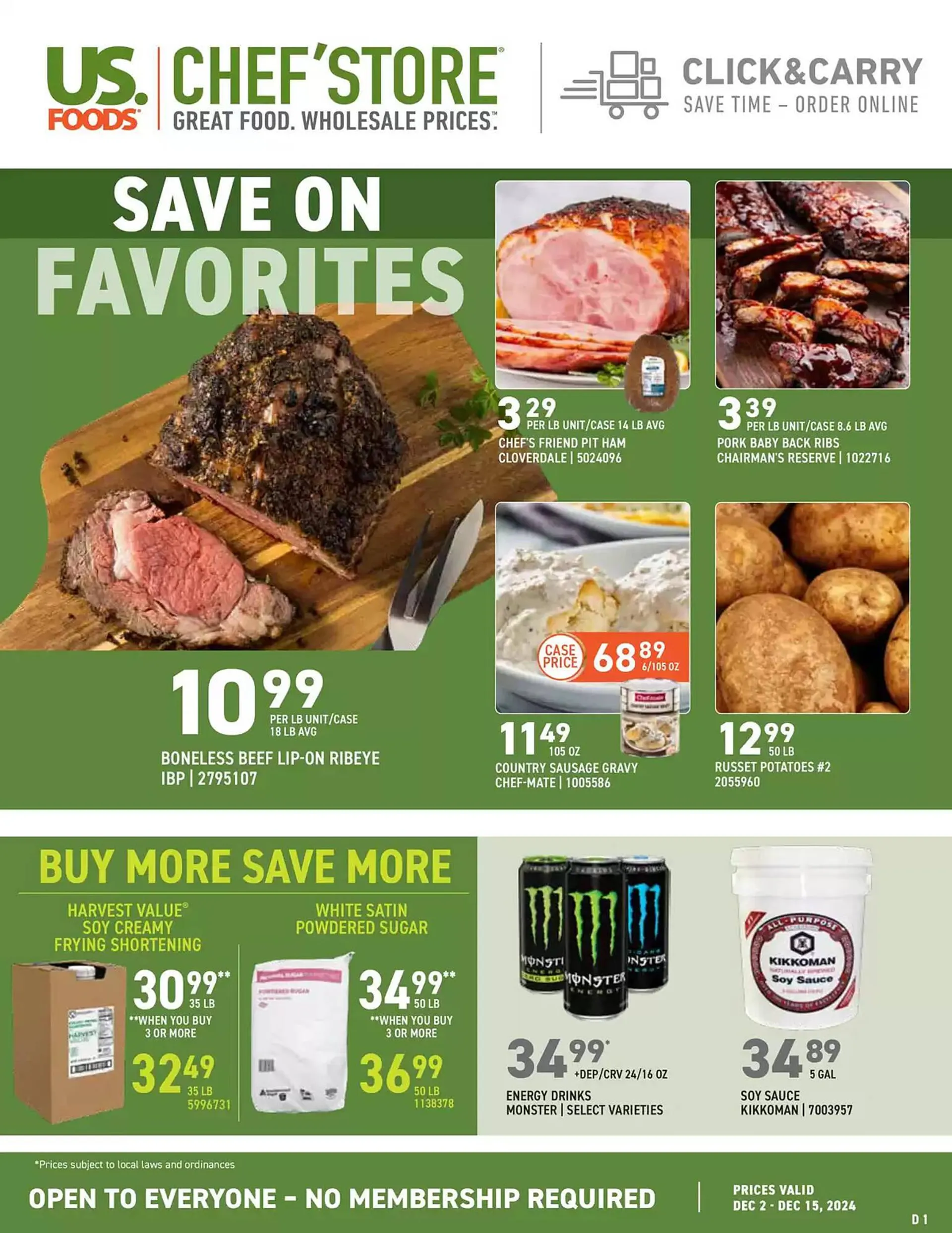 US Foods Chefs Store Weekly Ad - 1