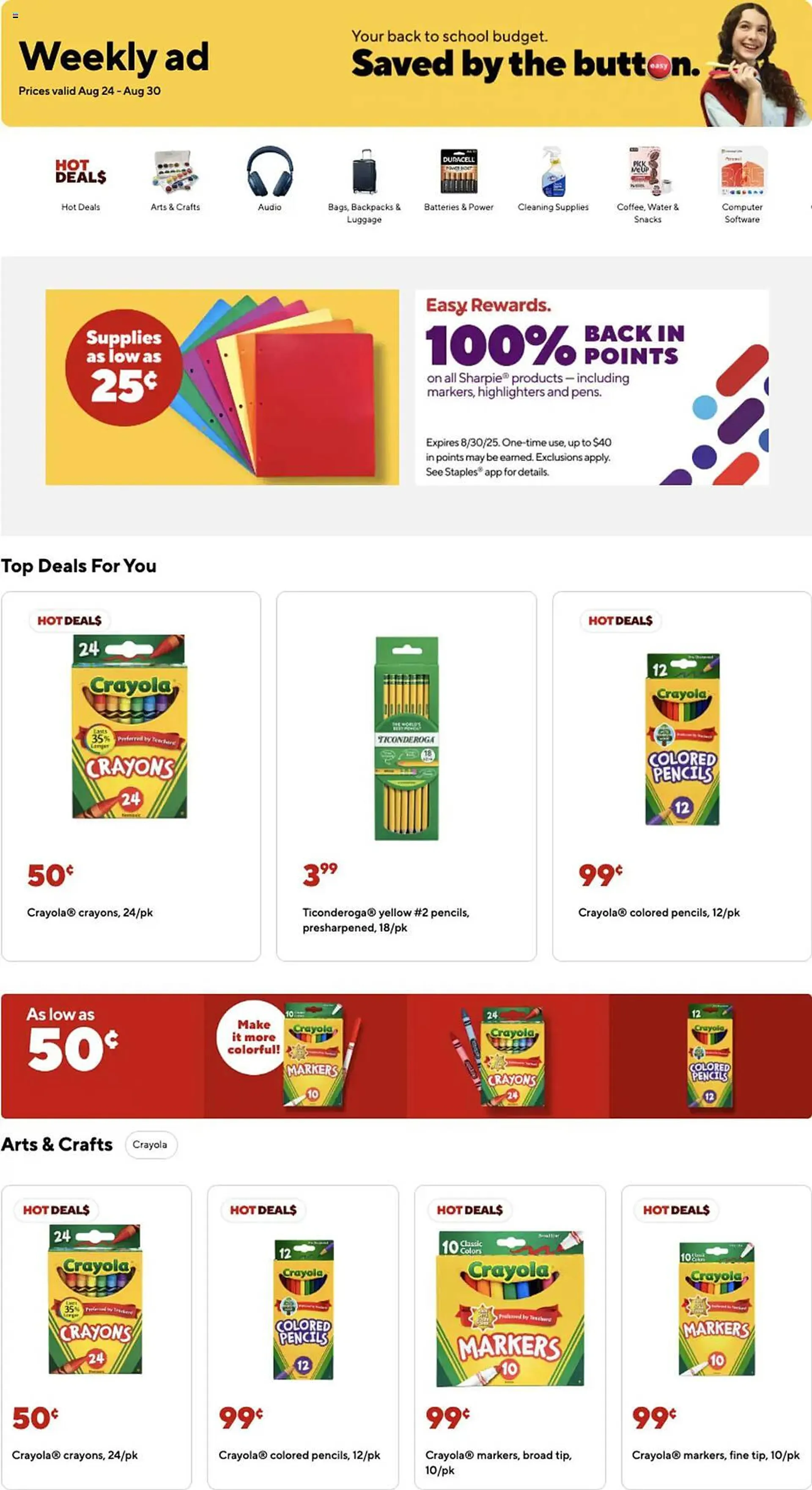 Staples Weekly Ad - 1