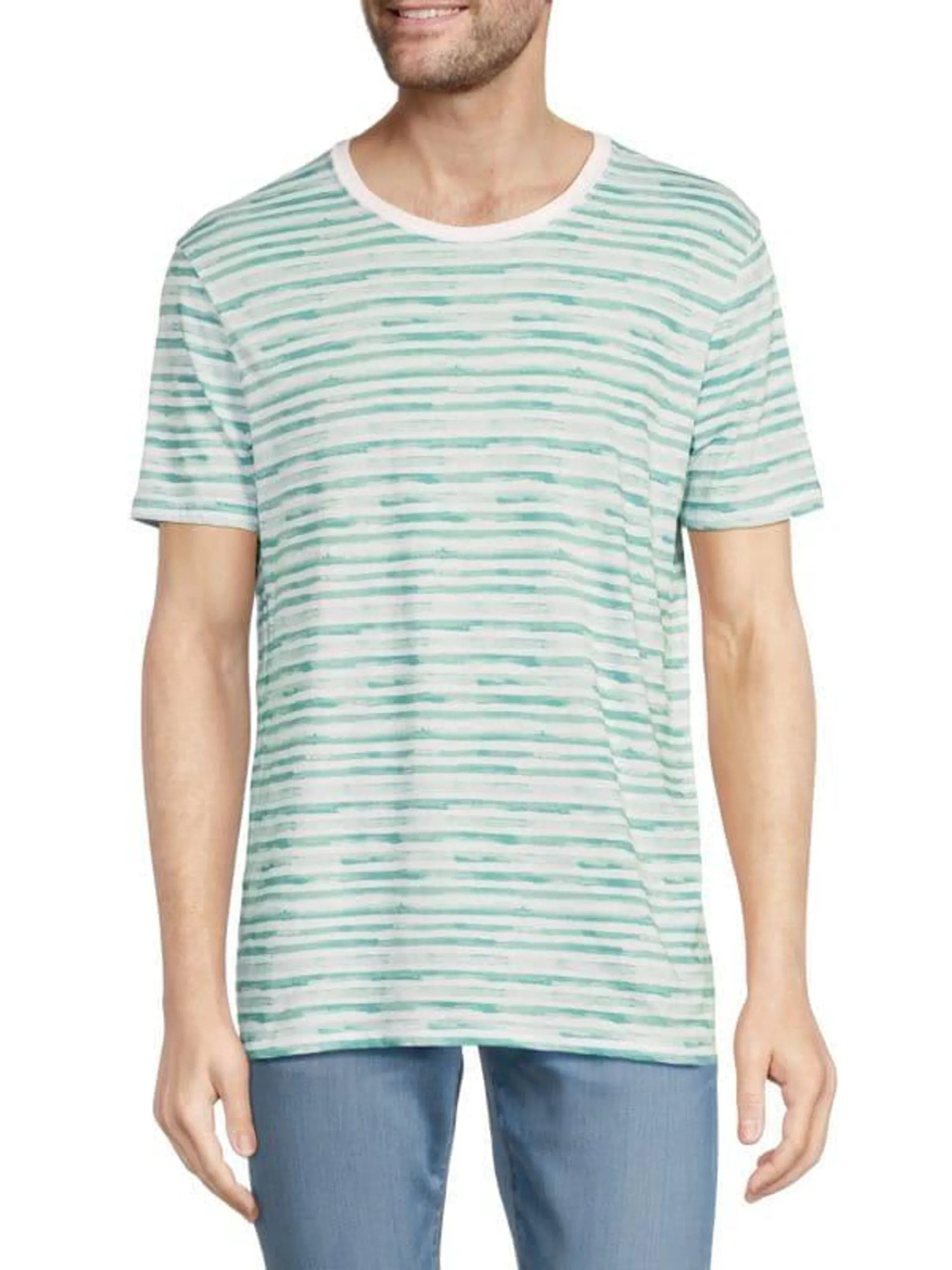 Striped Watermark Jersey Tshirt