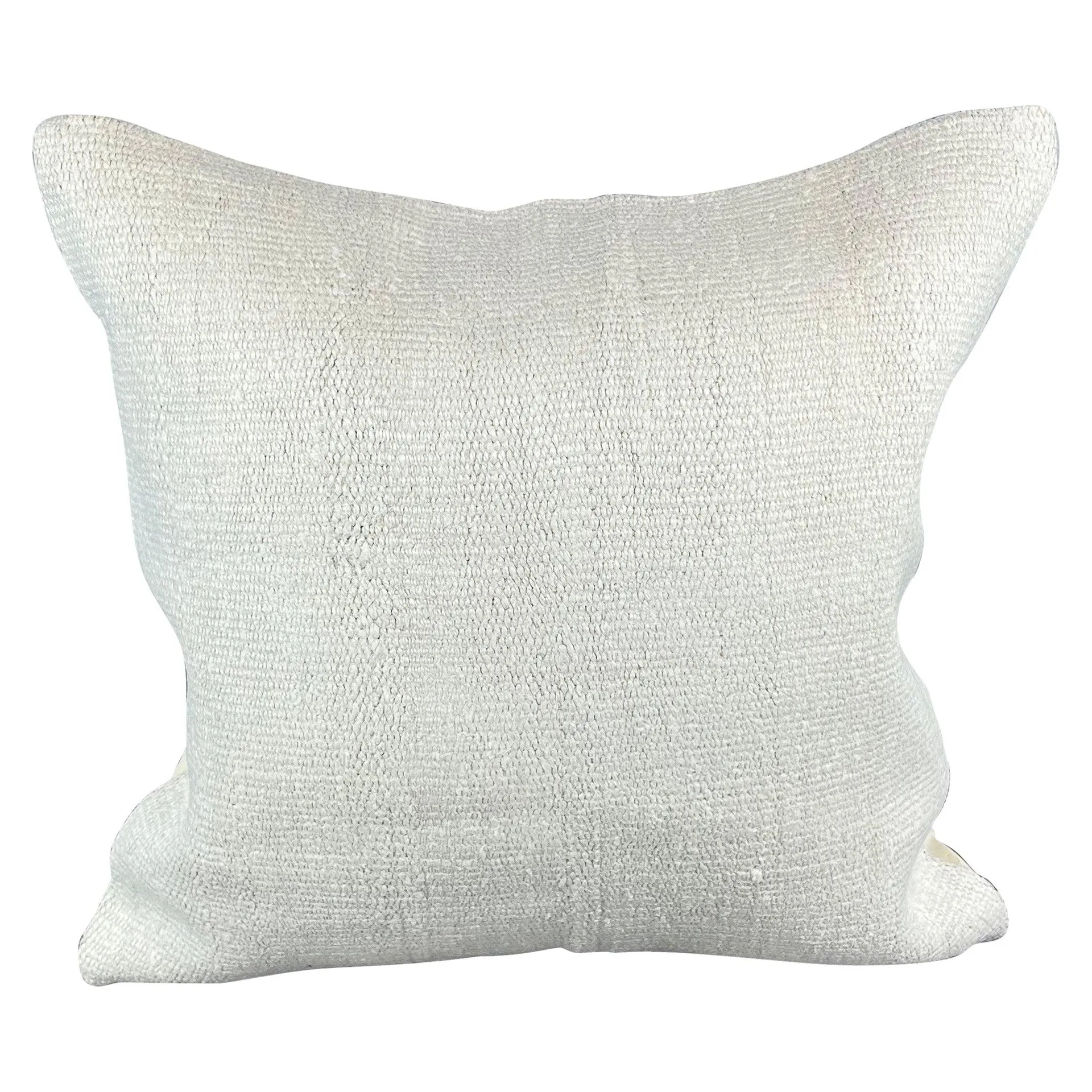 20 x 20 Hemp Turkish Cushion Natural Grayish White Pillow Cushion Cover #6548