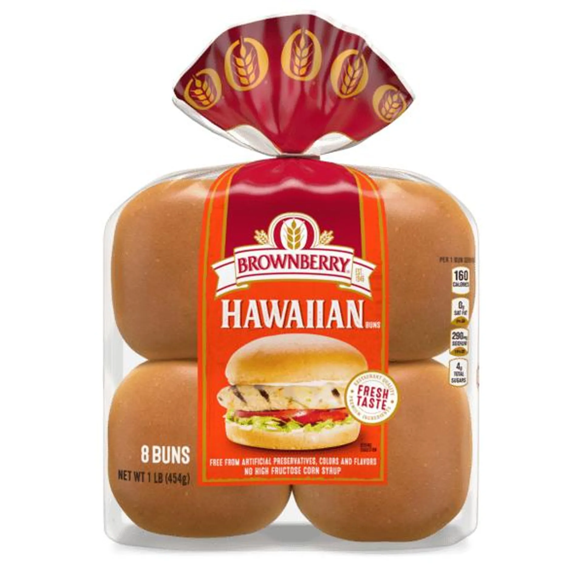 Brownberry Sweet Hawaiian Sandwich Buns