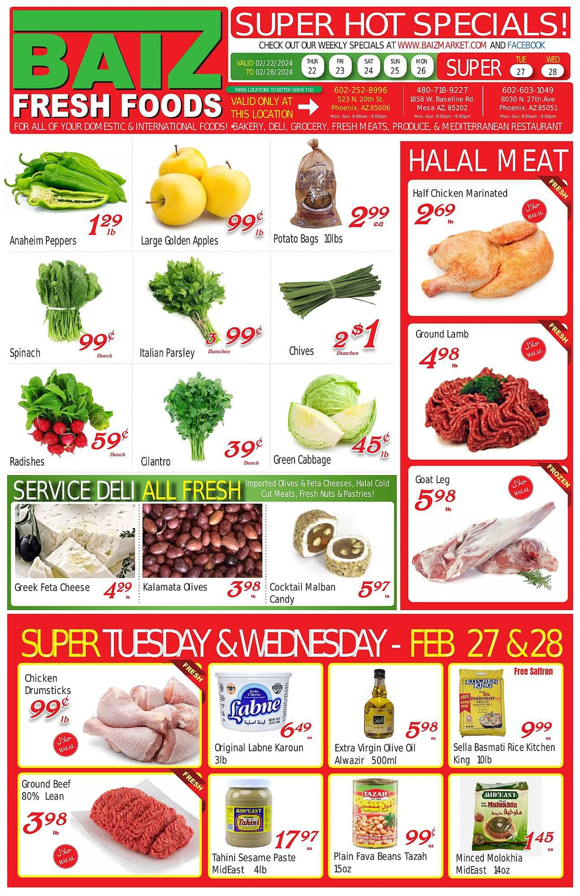Weekly ad Baiz Market Place Weekly Ad from February 22 to February 28 2024 - Page 1