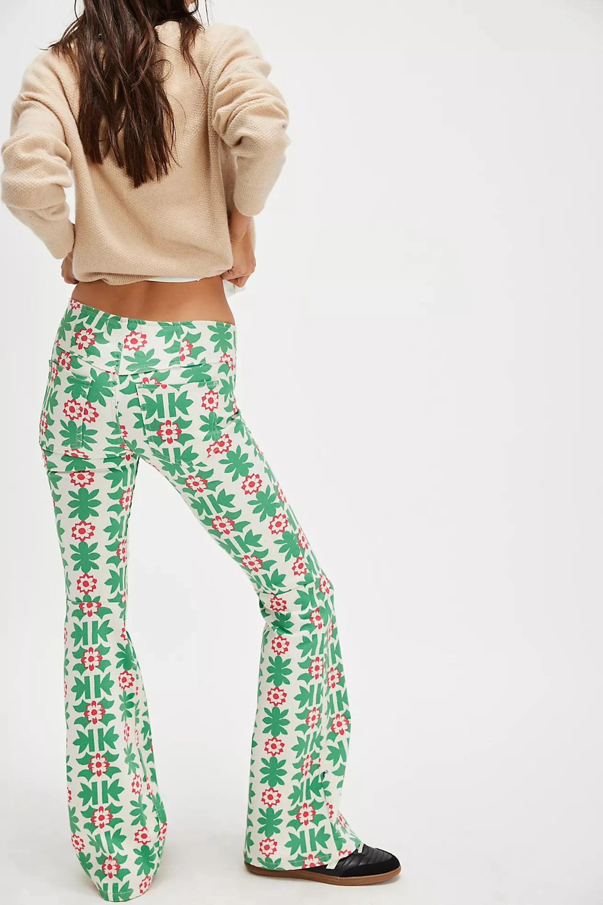 We The Free Penny Pull-On Printed Flare Jeans