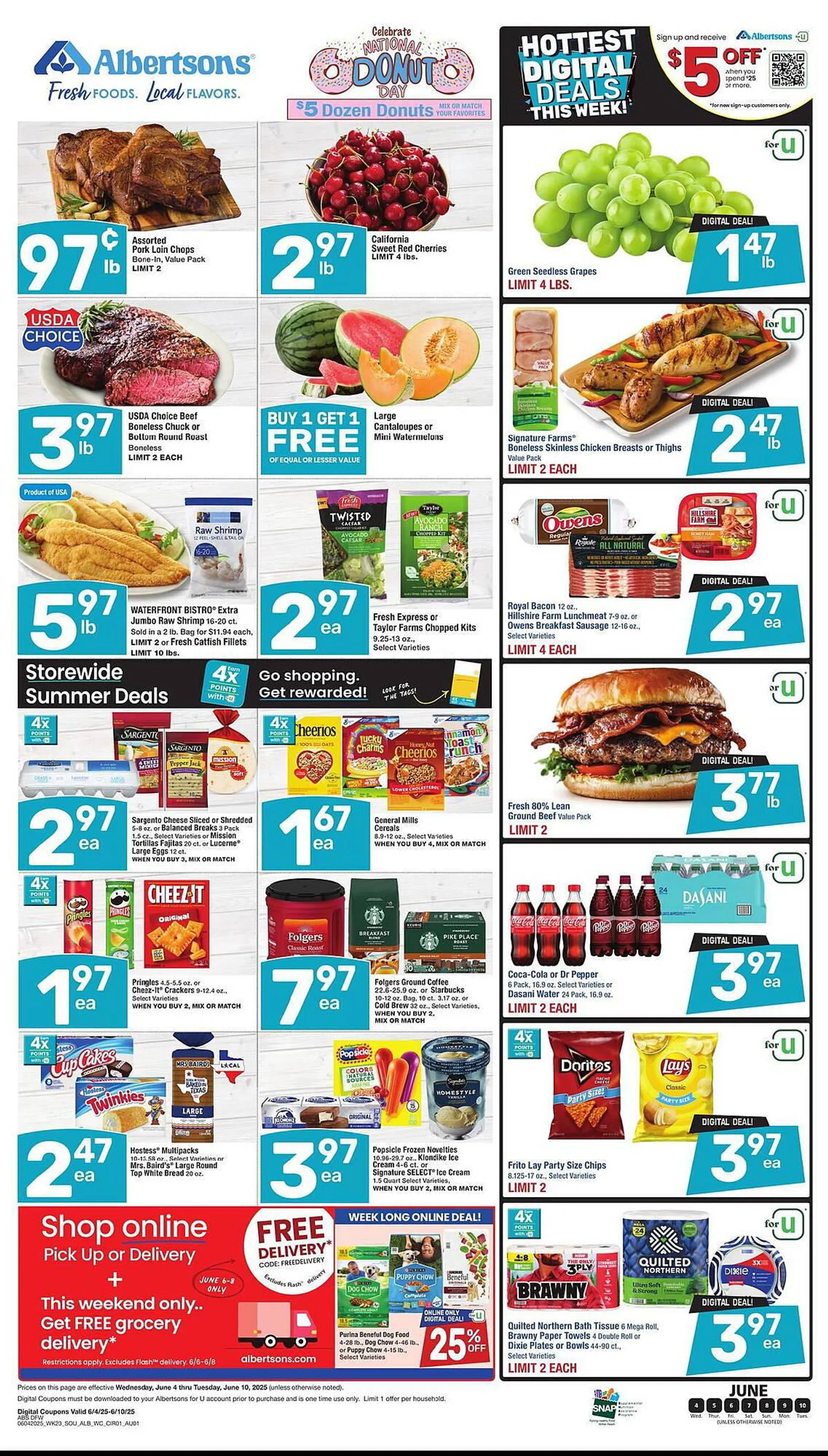 Weekly ad Albertsons Weekly Ad from June 4 to June 10 2025 - Page 1