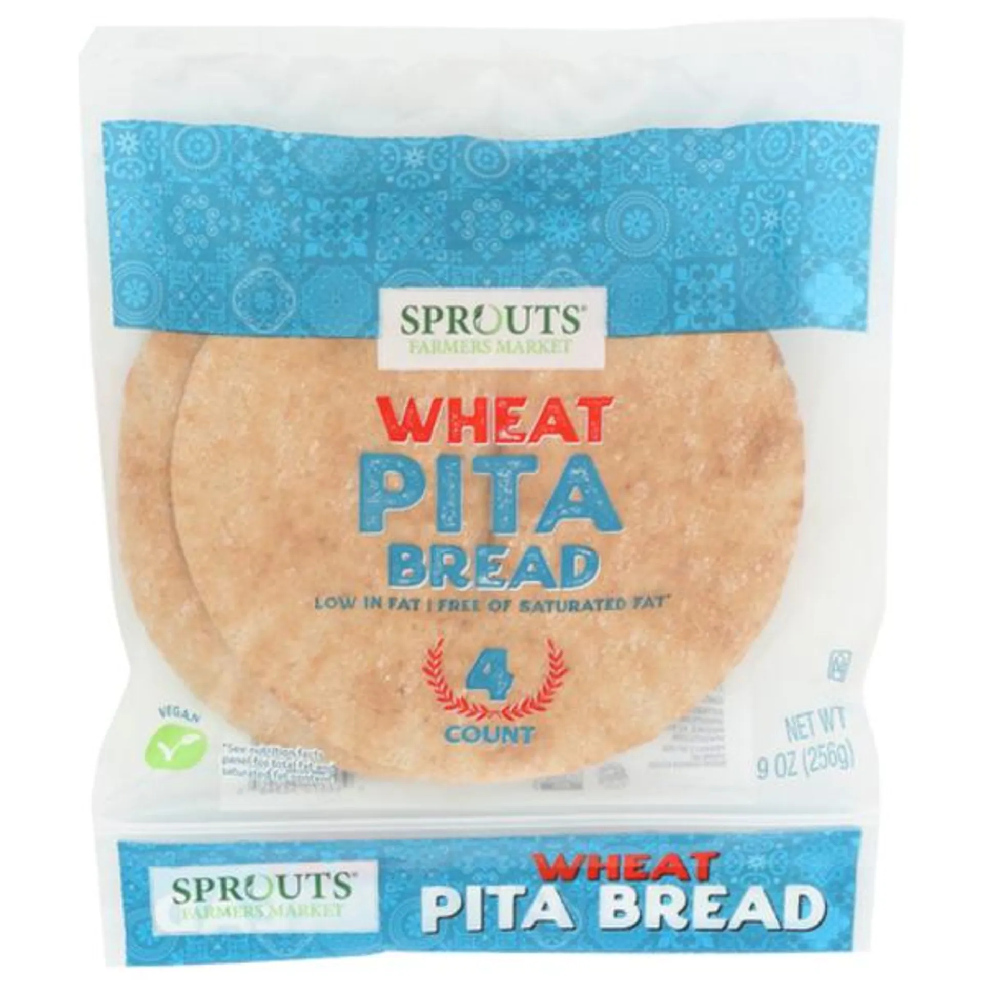 Sprouts Wheat Pita Bread 4 Count