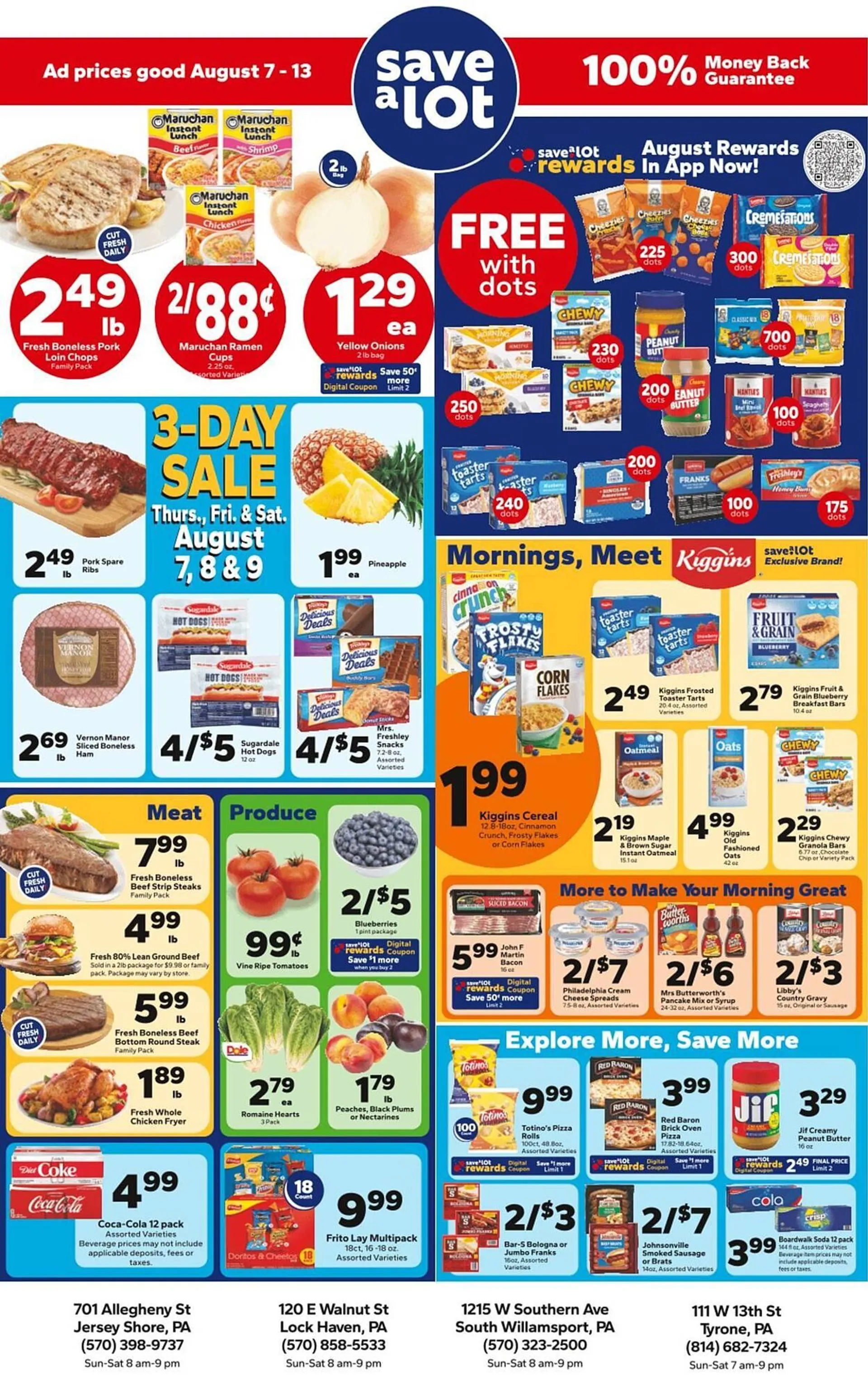Weekly ad Save a Lot Weekly Ad from August 7 to August 13 2025 - Page 1