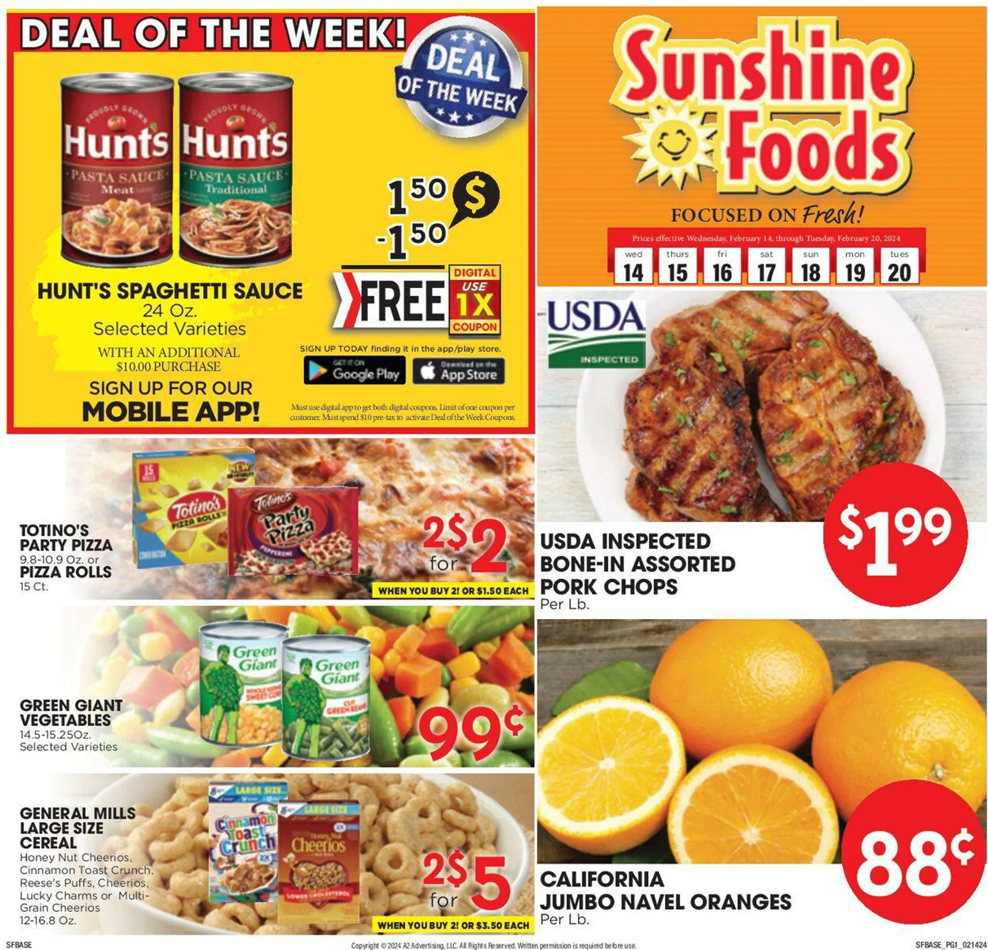 Weekly ad Sunshine Foods from February 14 to February 20 2024 - Page 