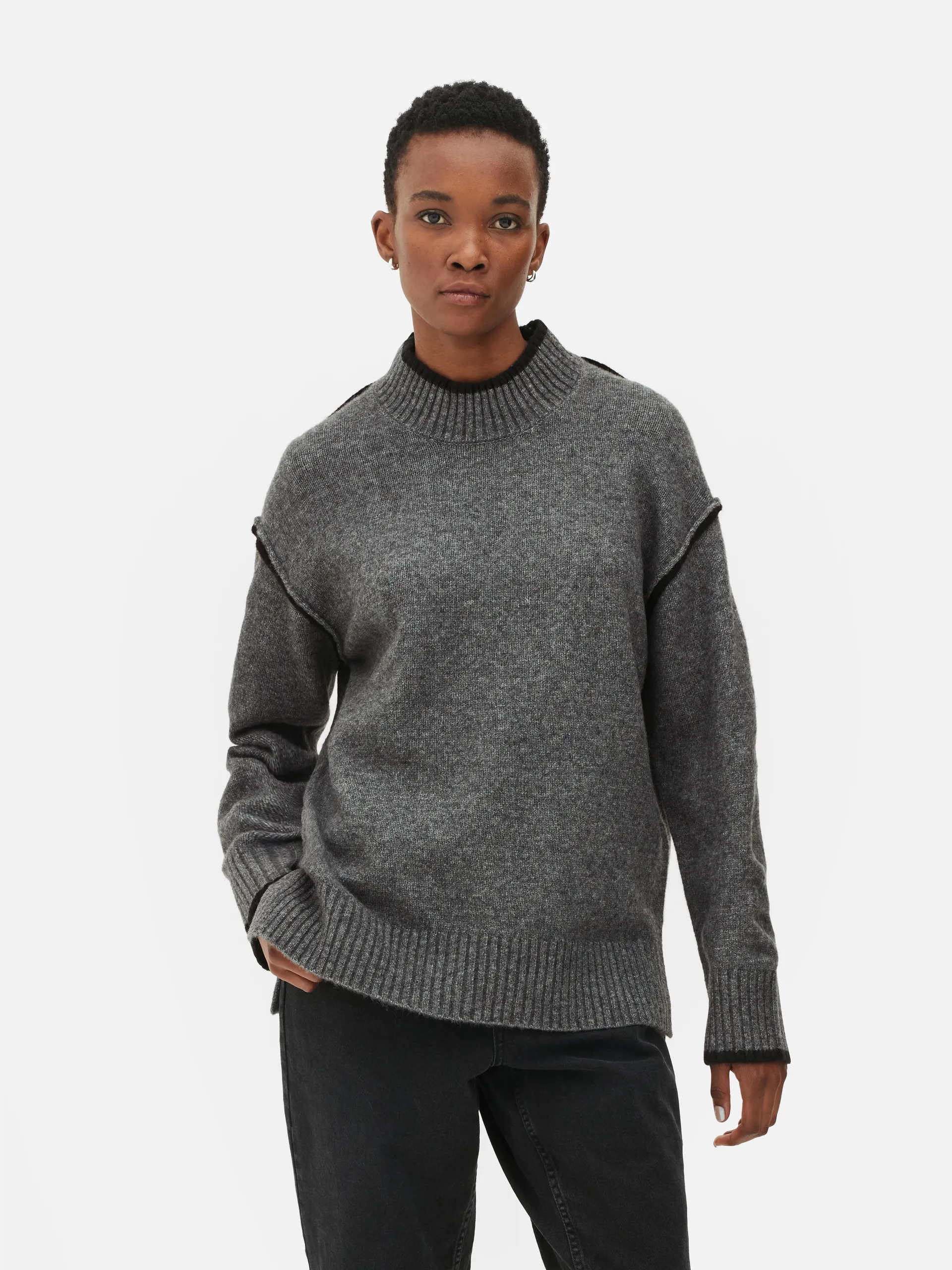 Contrast Stitch Jumper