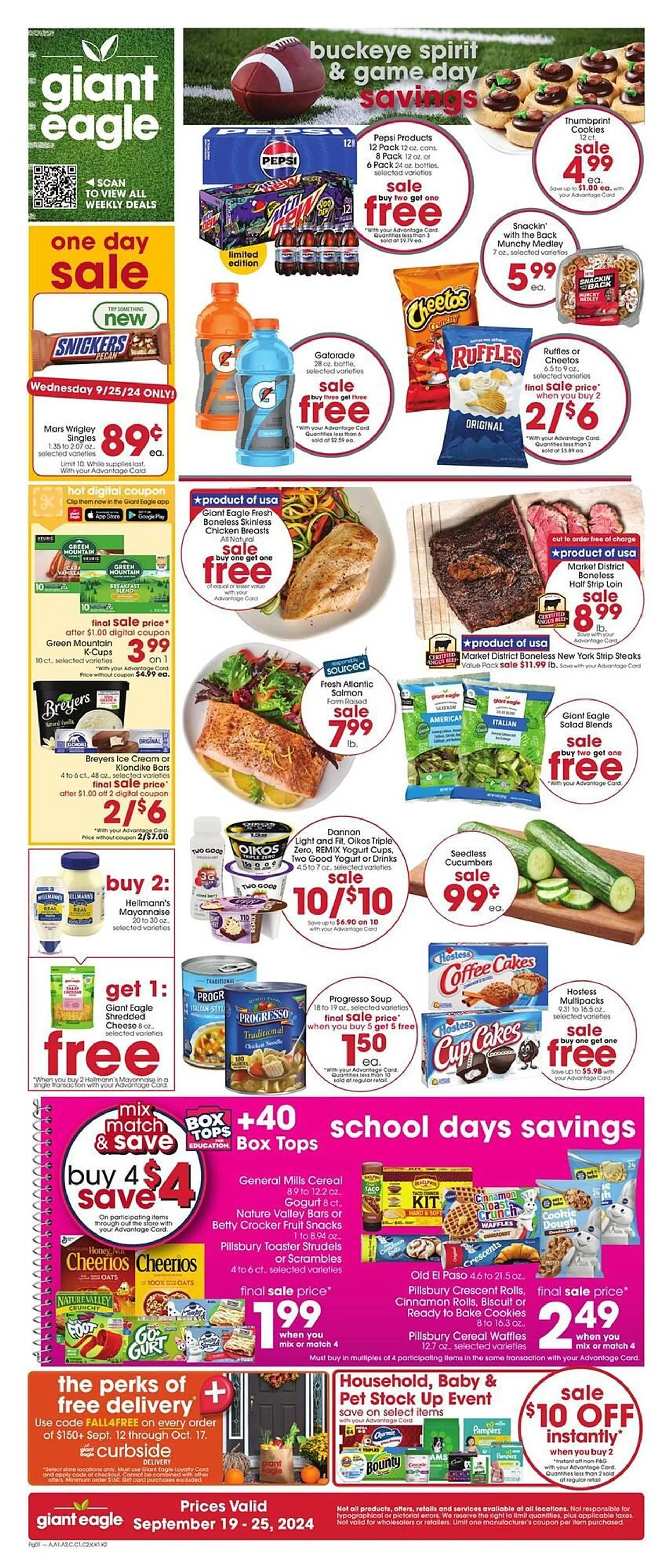 Giant Eagle Weekly Ad - 1