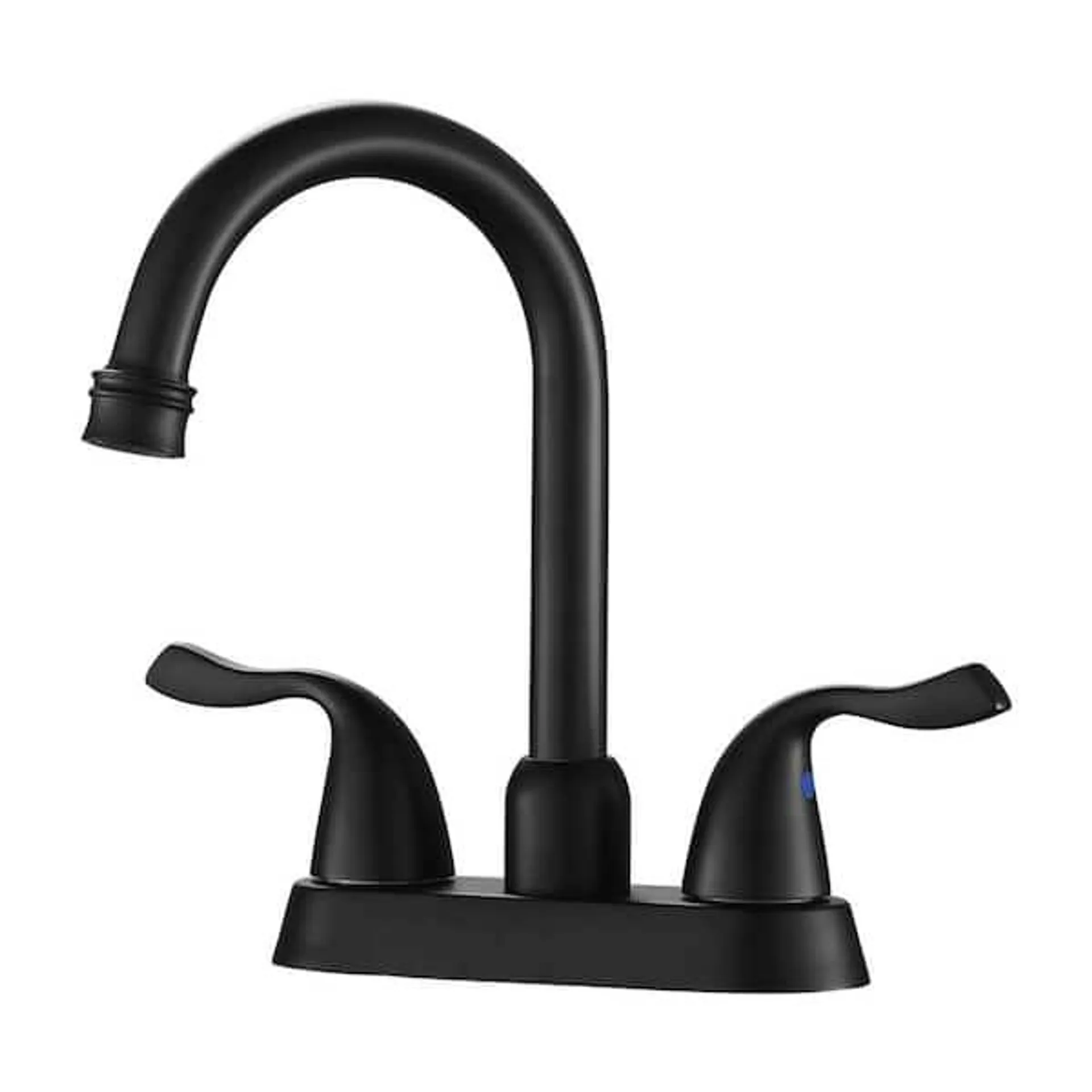 4 in. Centerset 2-Handle Bathroom Faucet in Matte Black